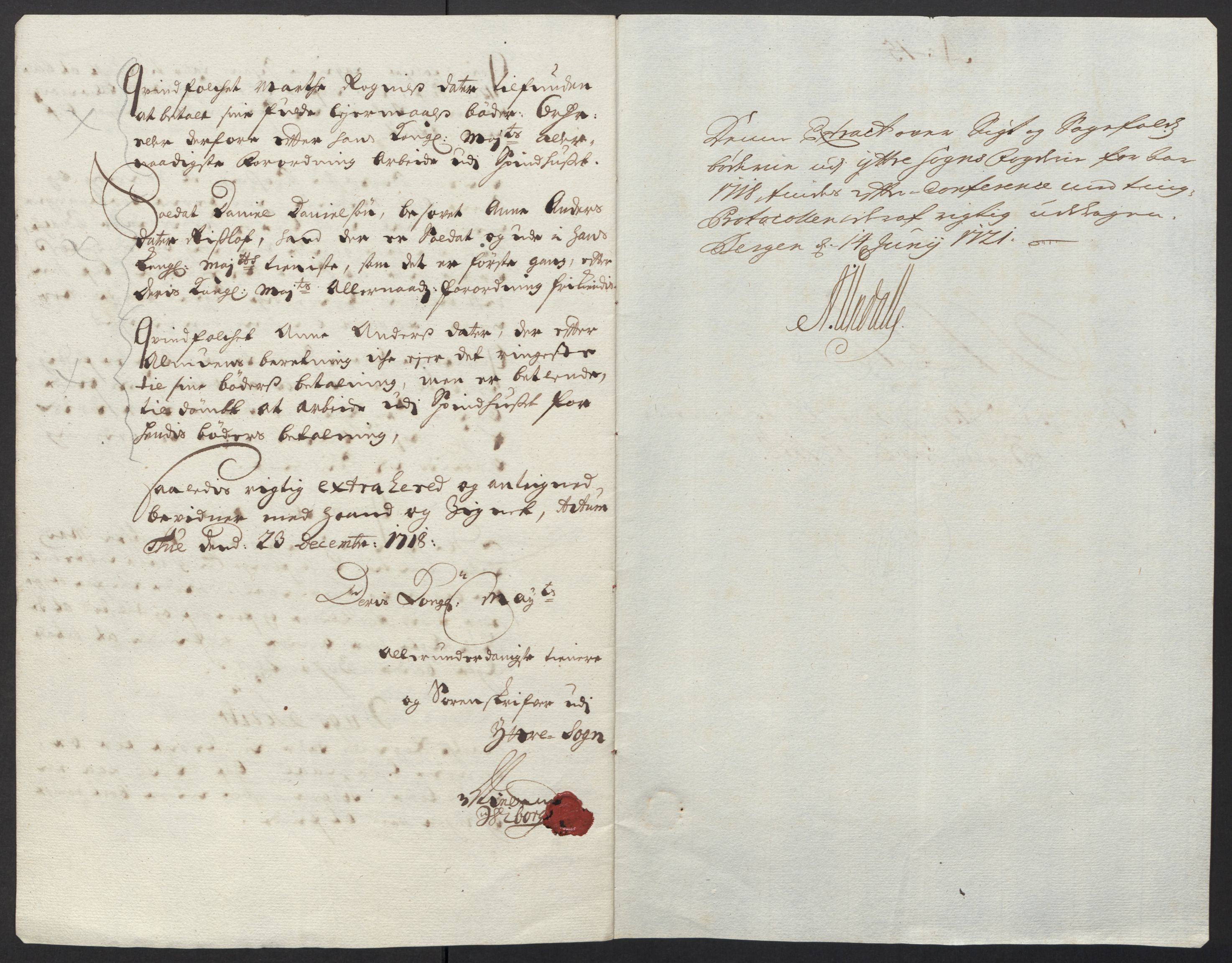 Rentekammeret inntil 1814, Reviderte regnskaper, Fogderegnskap, AV/RA-EA-4092/R52/L3321: Fogderegnskap Sogn, 1717-1718, p. 563