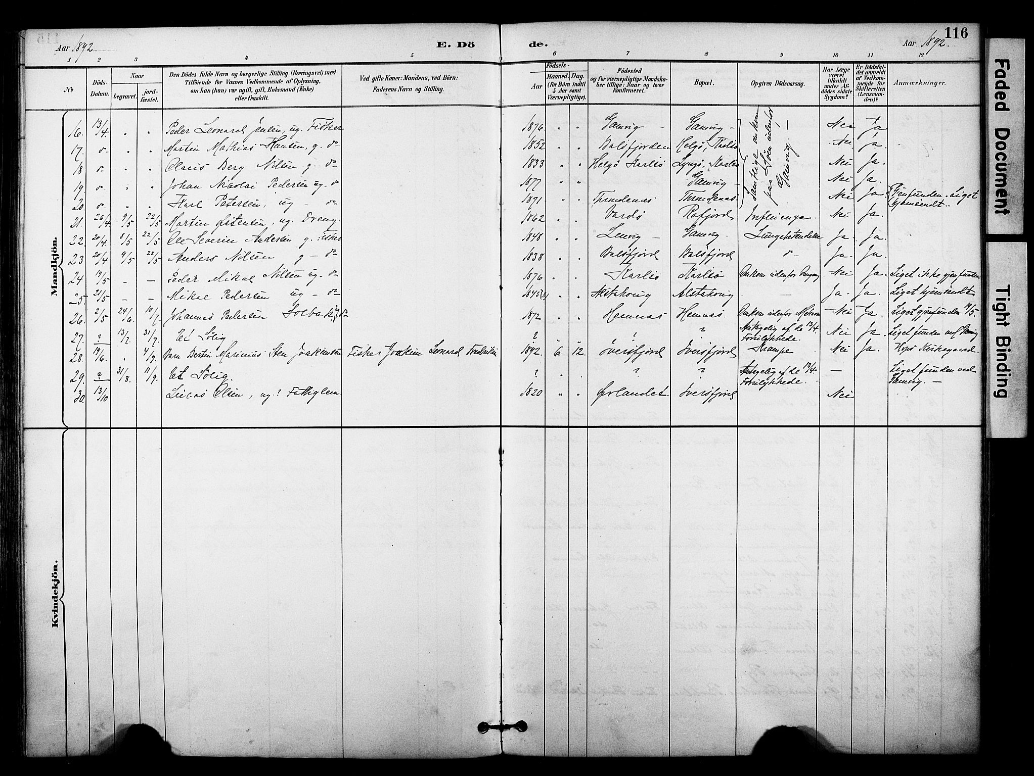 Tana sokneprestkontor, SATØ/S-1334/H/Ha/L0006kirke: Parish register (official) no. 6, 1892-1908, p. 116