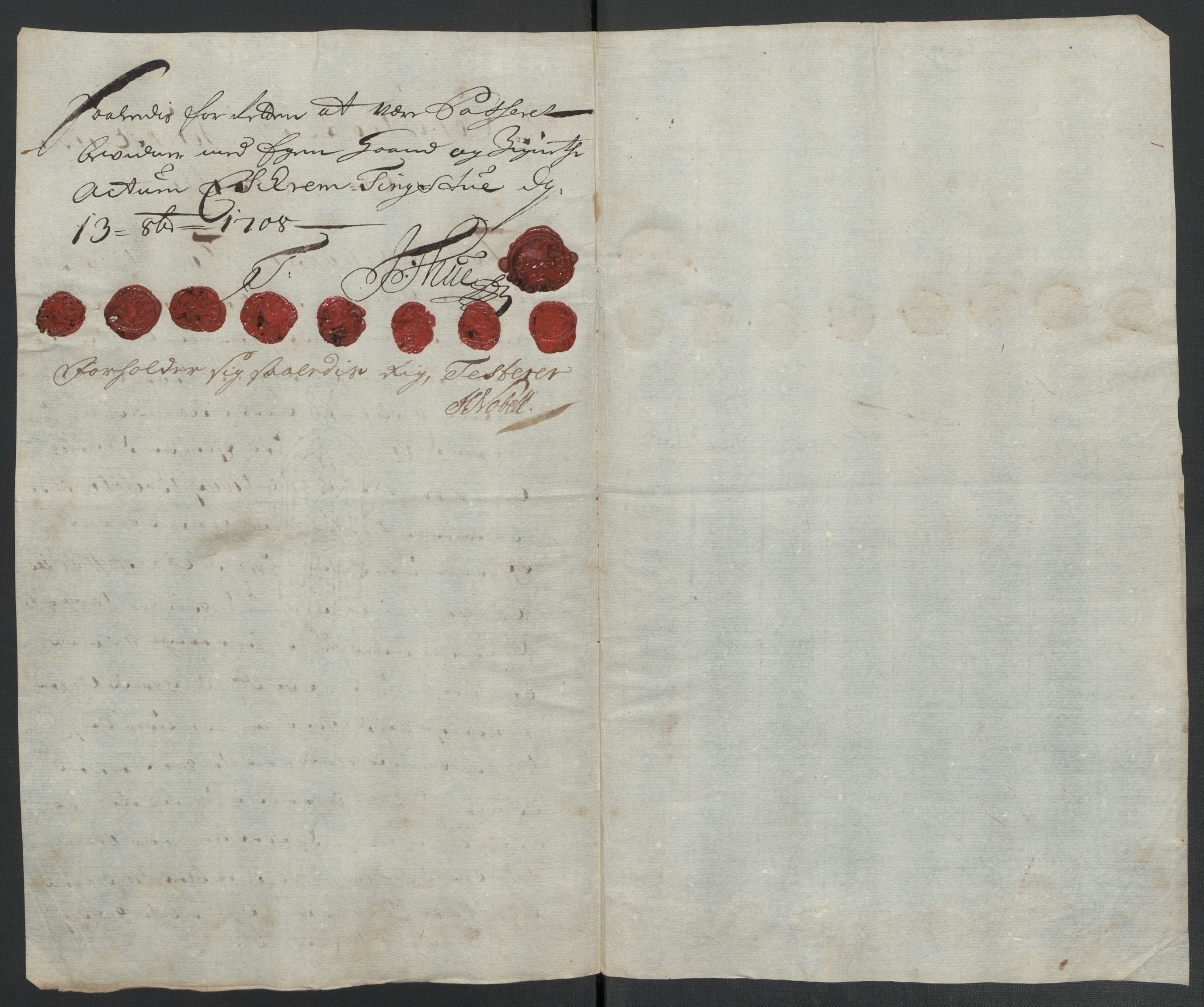 Rentekammeret inntil 1814, Reviderte regnskaper, Fogderegnskap, RA/EA-4092/R55/L3658: Fogderegnskap Romsdal, 1707-1708, p. 296