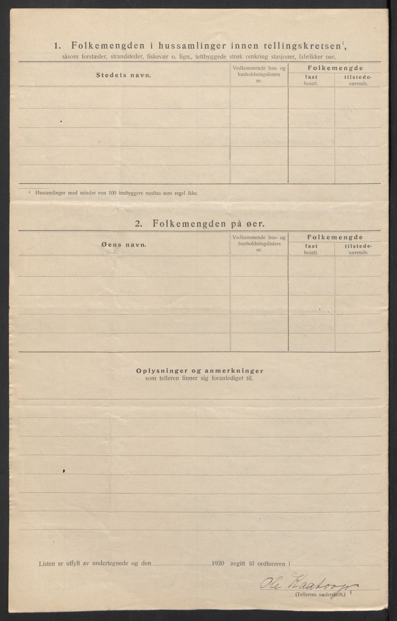 SAH, 1920 census for Stange, 1920, p. 38