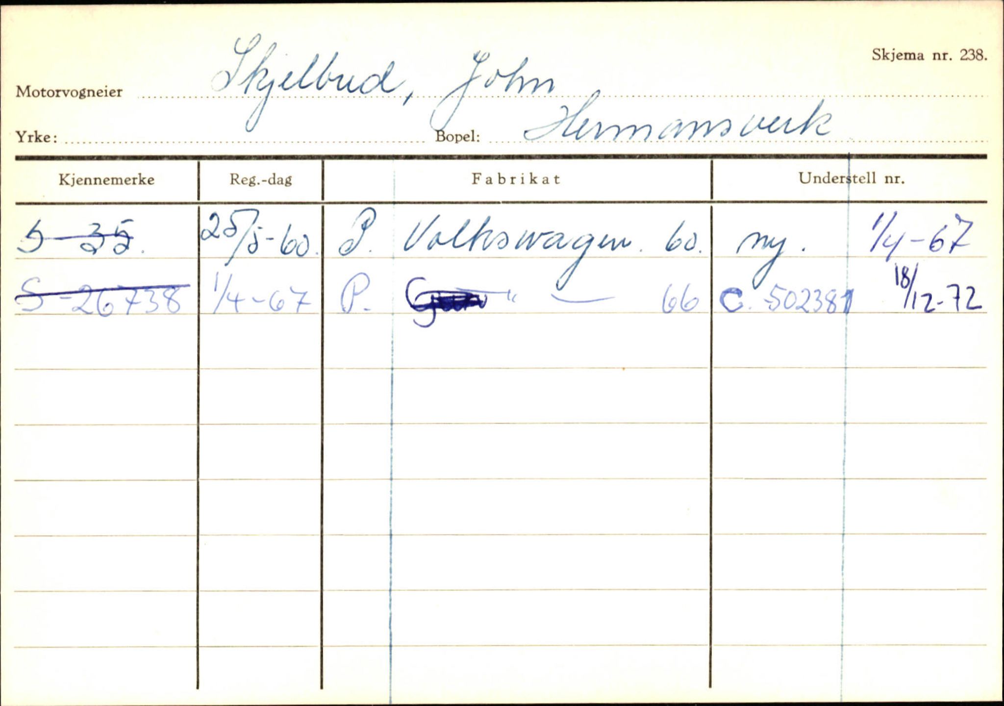 Statens vegvesen, Sogn og Fjordane vegkontor, AV/SAB-A-5301/4/F/L0126: Eigarregister Fjaler M-Å. Leikanger A-Å, 1945-1975, p. 2094