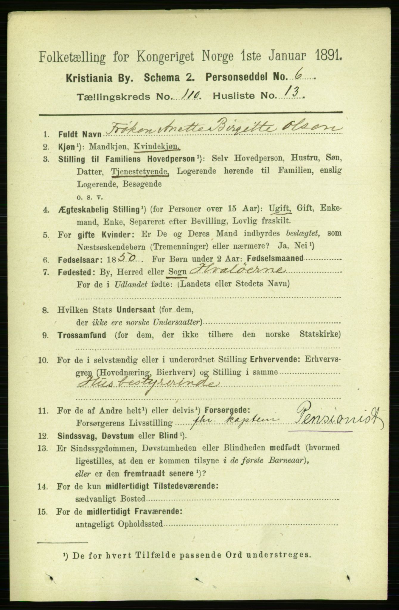 RA, 1891 census for 0301 Kristiania, 1891, p. 57502
