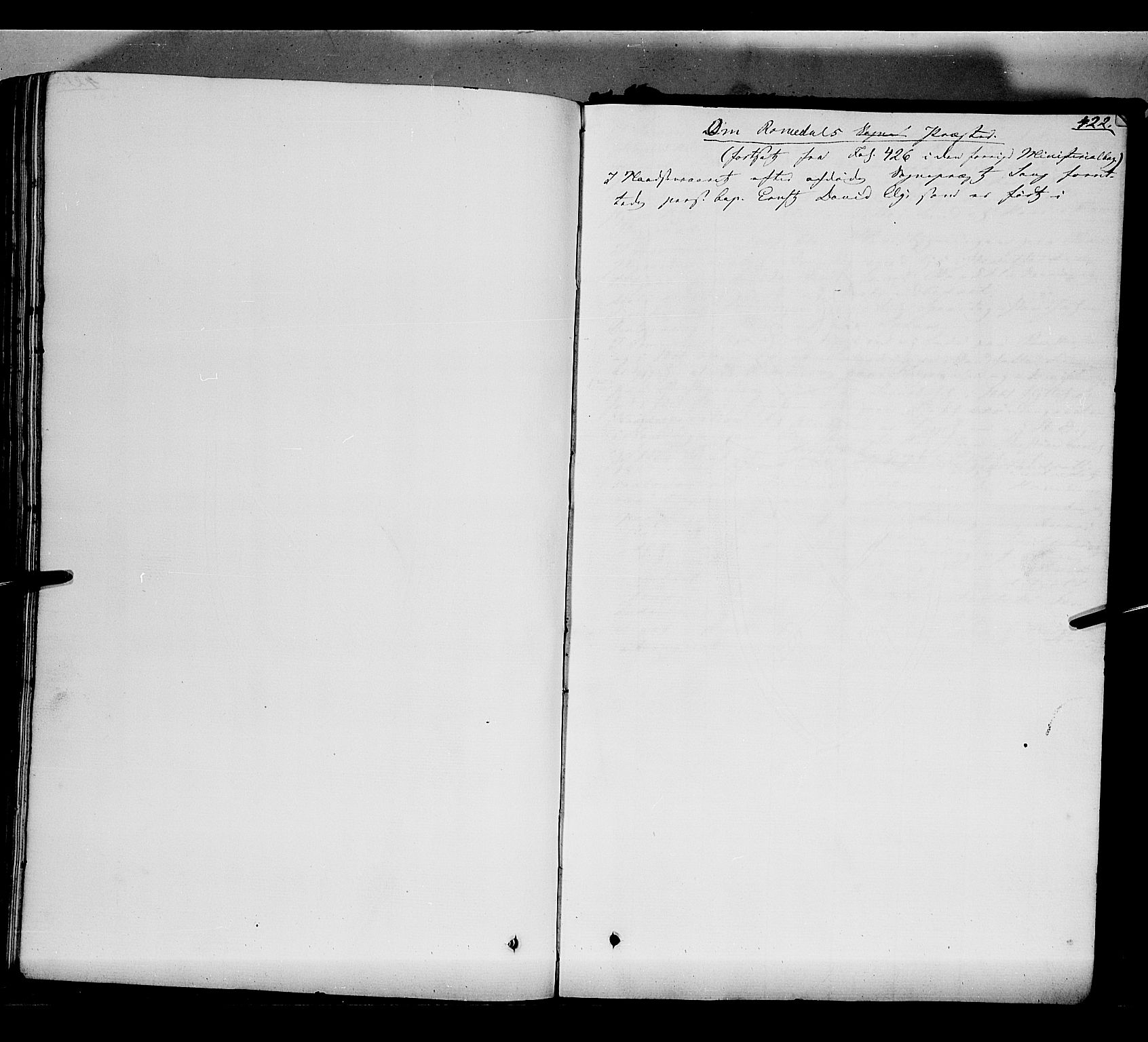 Romedal prestekontor, AV/SAH-PREST-004/K/L0004: Parish register (official) no. 4, 1847-1861, p. 422