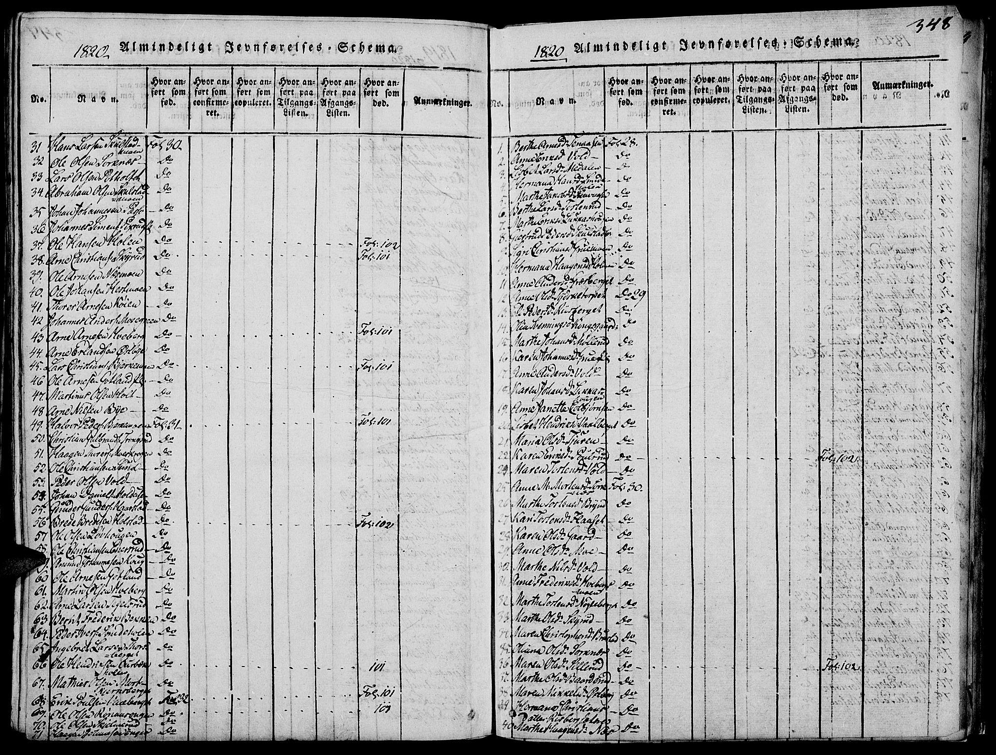 Grue prestekontor, AV/SAH-PREST-036/H/Ha/Hab/L0002: Parish register (copy) no. 2, 1815-1841, p. 348