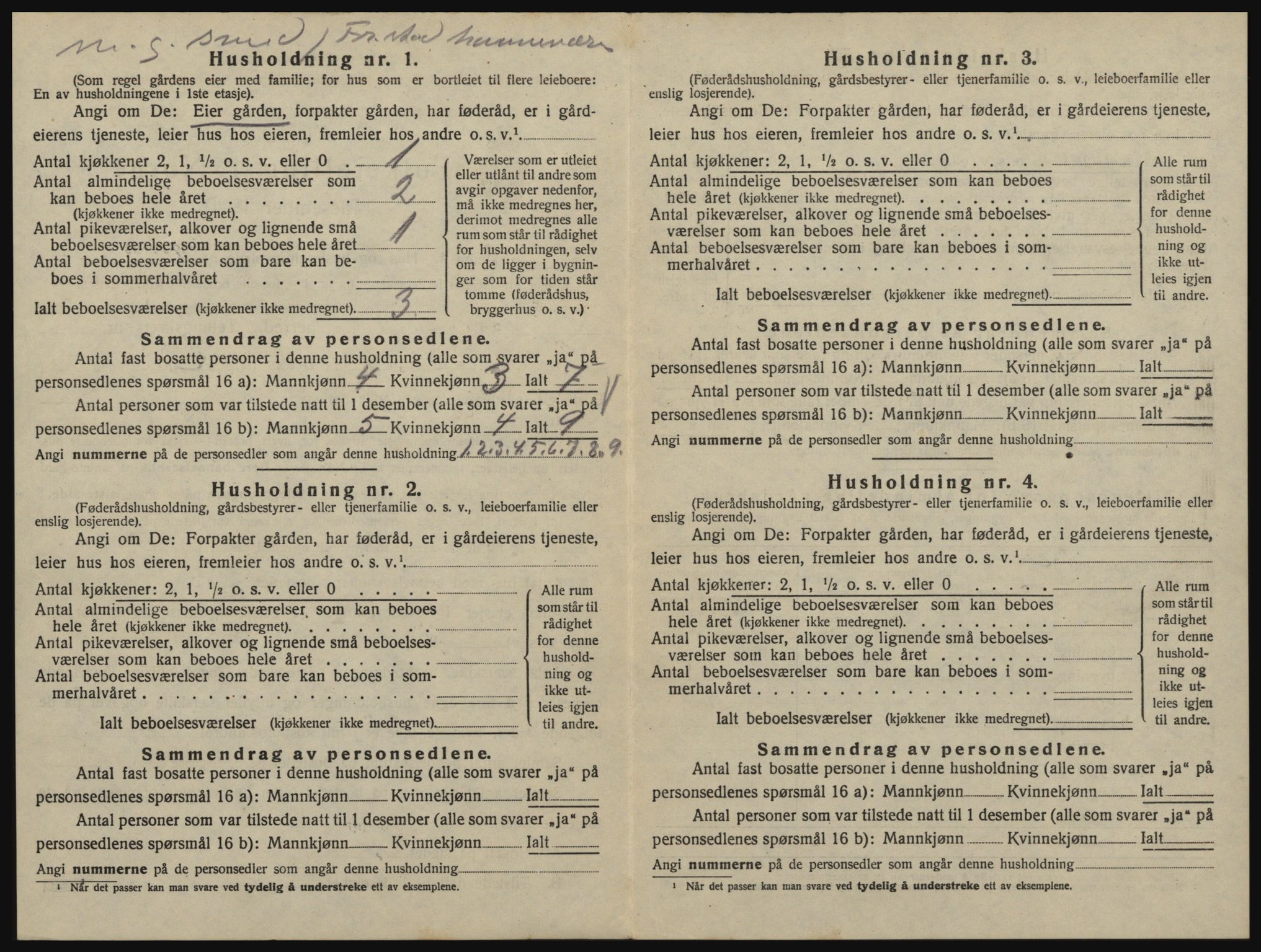 SAO, 1920 census for Glemmen, 1920, p. 2700