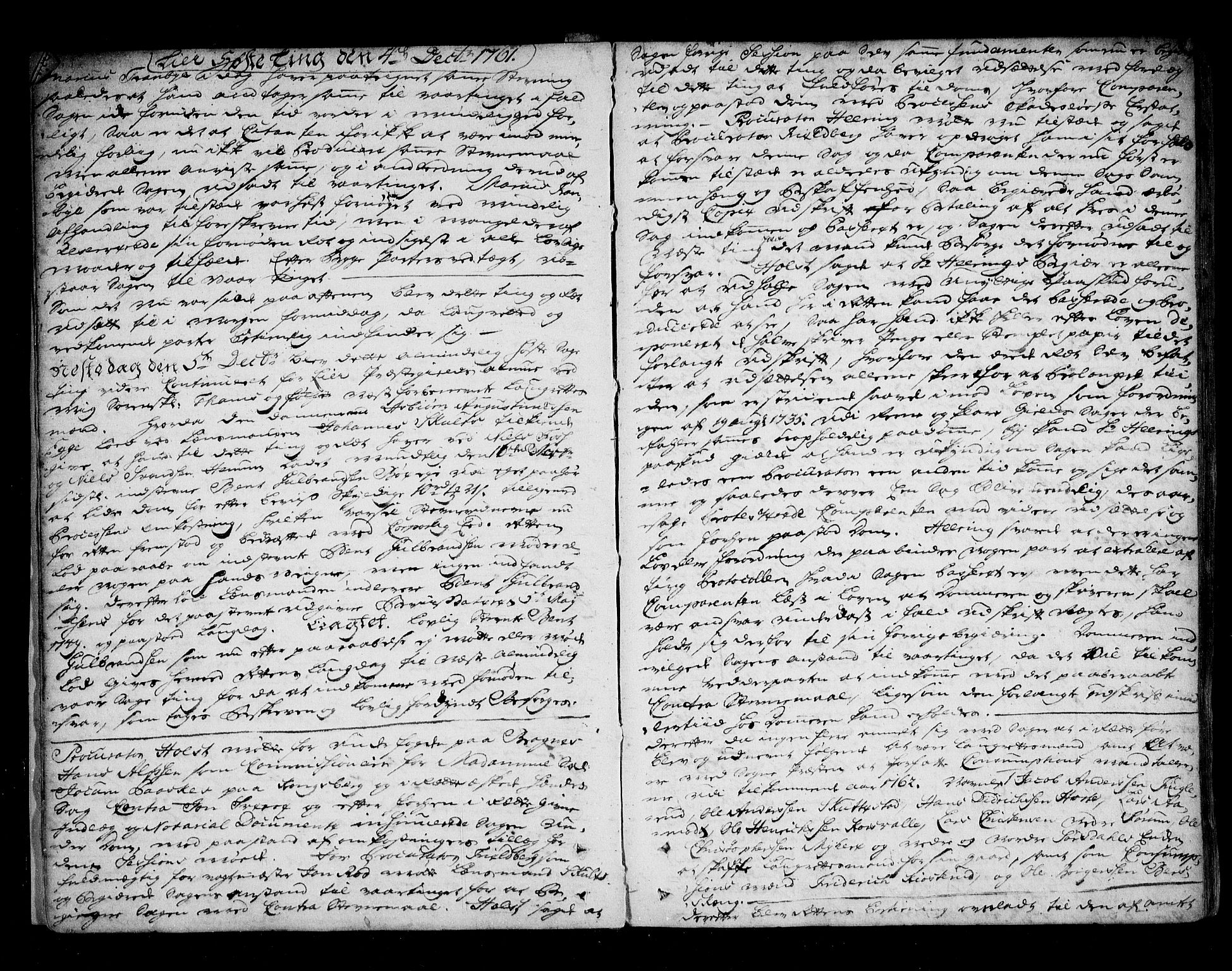 Lier, Røyken og Hurum sorenskriveri, AV/SAKO-A-89/F/Fa/L0054: Tingbok, 1761-1765, p. 10