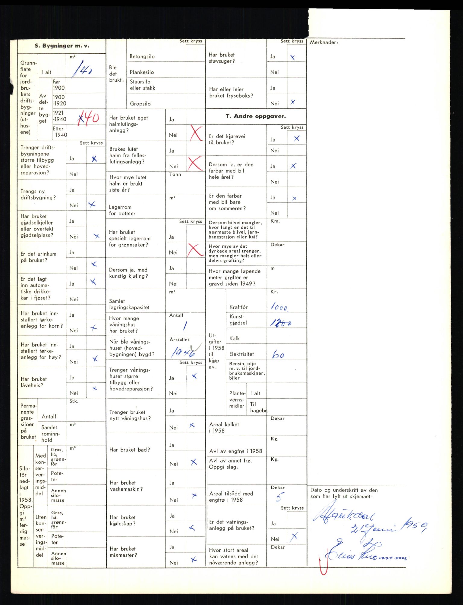 Statistisk sentralbyrå, Næringsøkonomiske emner, Jordbruk, skogbruk, jakt, fiske og fangst, AV/RA-S-2234/G/Gd/L0656: Troms: 1924 Målselv (kl. 0-3) og 1925 Sørreisa, 1959, p. 29