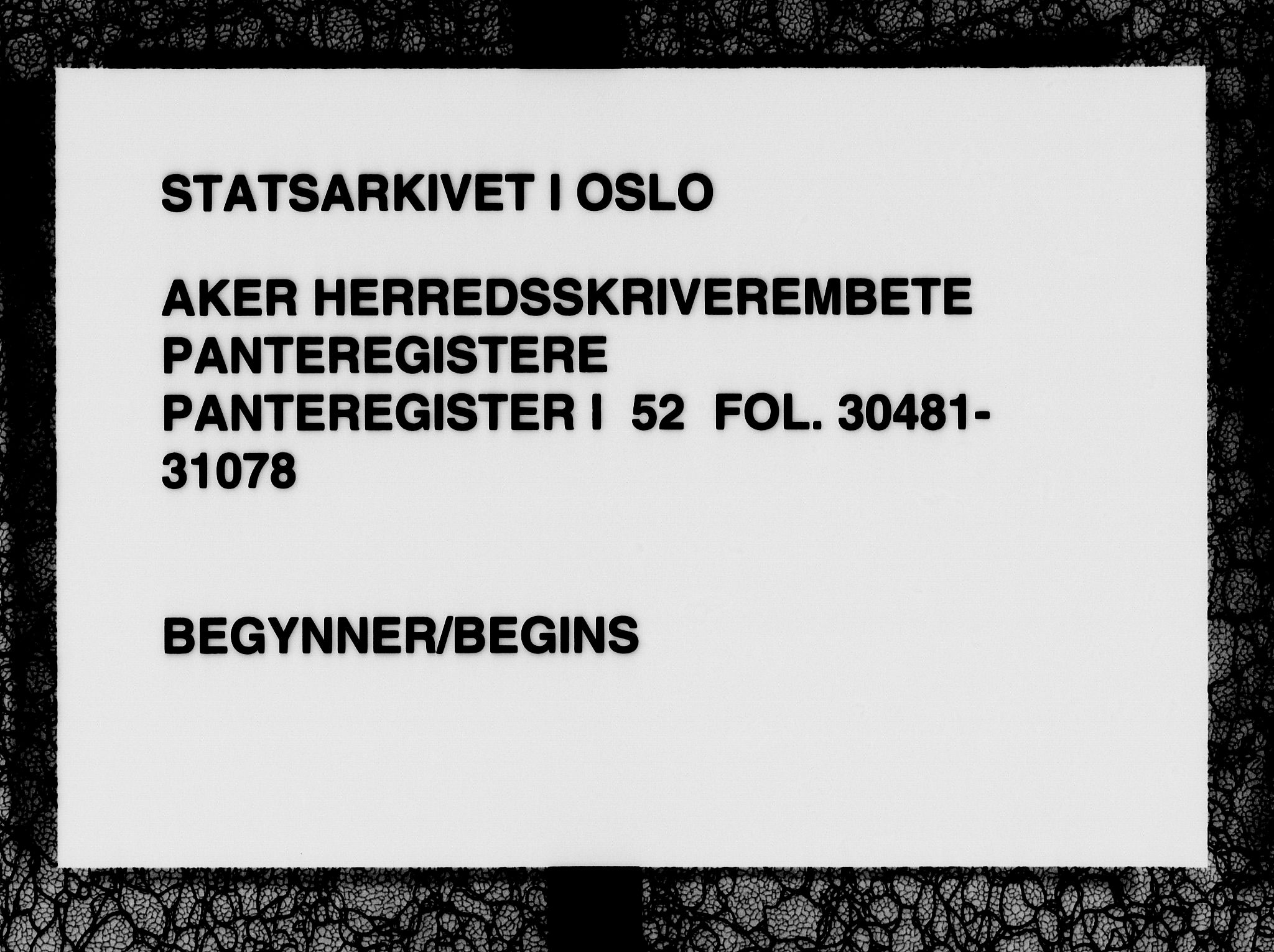 Aker herredsskriveri, SAO/A-10896/G/Ga/Gab/Gaba/L0052: Mortgage register no. I 52, 1921-1950