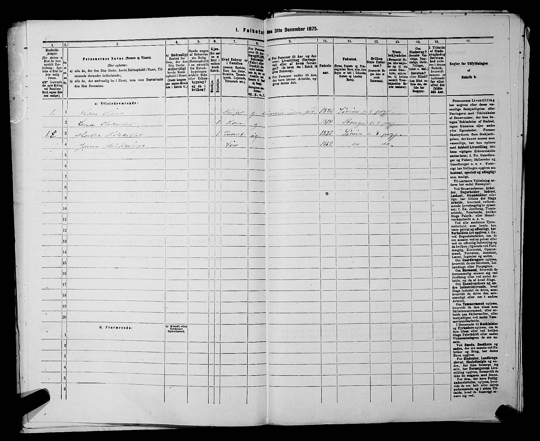 RA, 1875 census for 0226P Sørum, 1875, p. 322