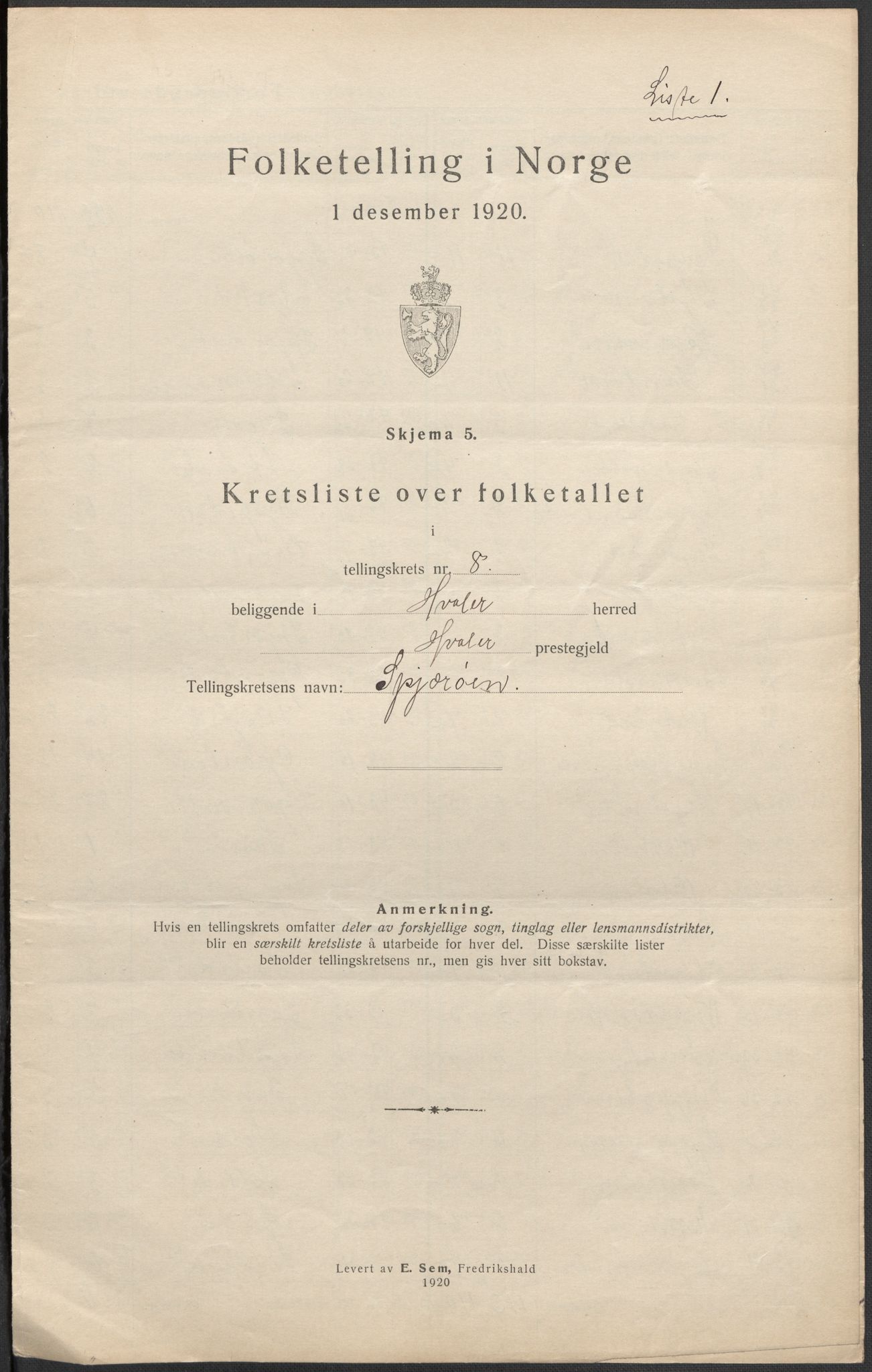 SAO, 1920 census for Hvaler, 1920, p. 28