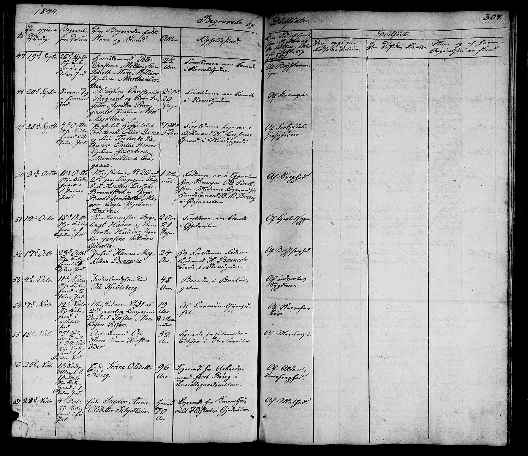 Ministerialprotokoller, klokkerbøker og fødselsregistre - Sør-Trøndelag, SAT/A-1456/602/L0136: Parish register (copy) no. 602C04, 1833-1845, p. 307