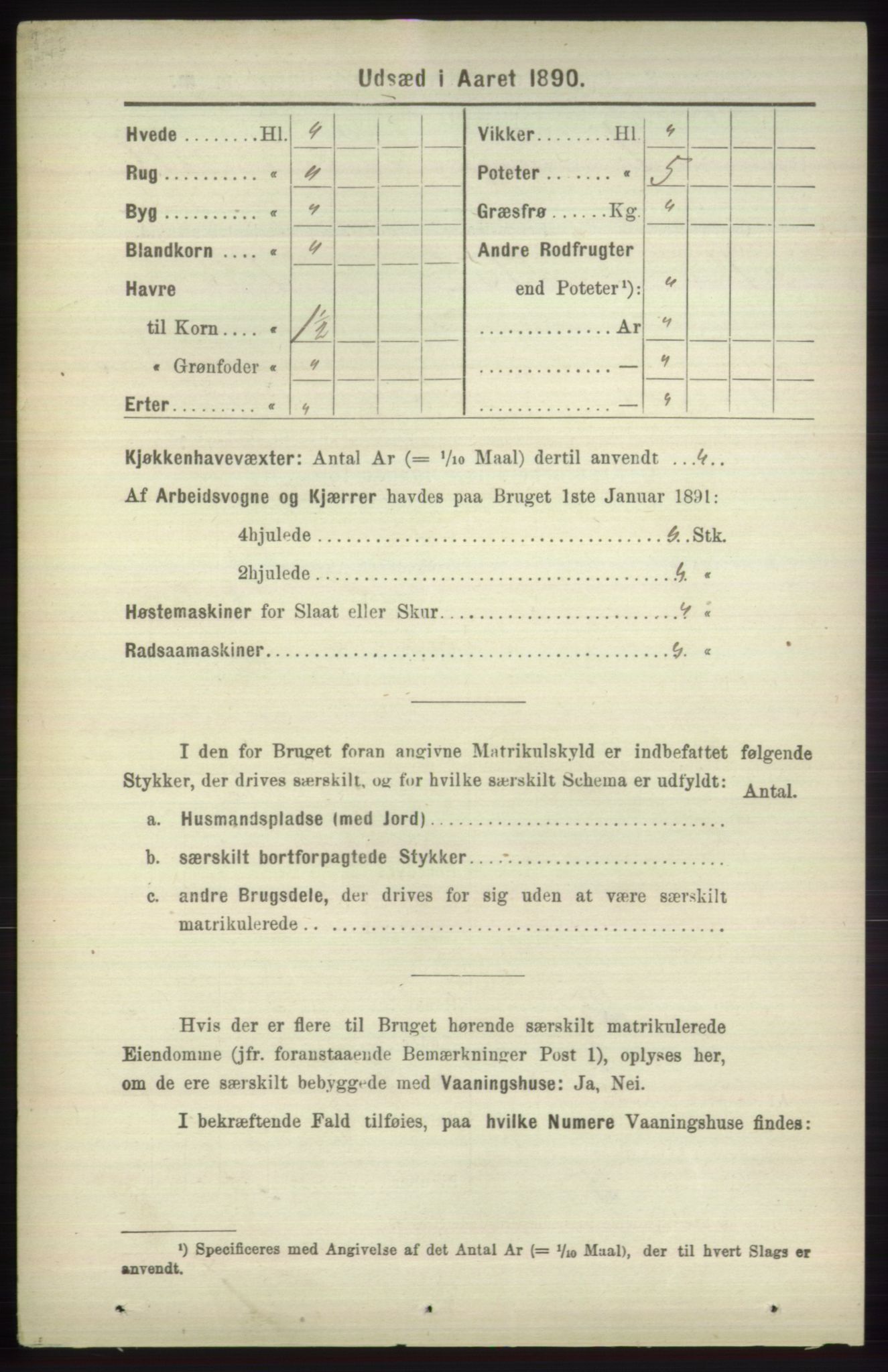 RA, 1891 census for 1251 Bruvik, 1891, p. 4559