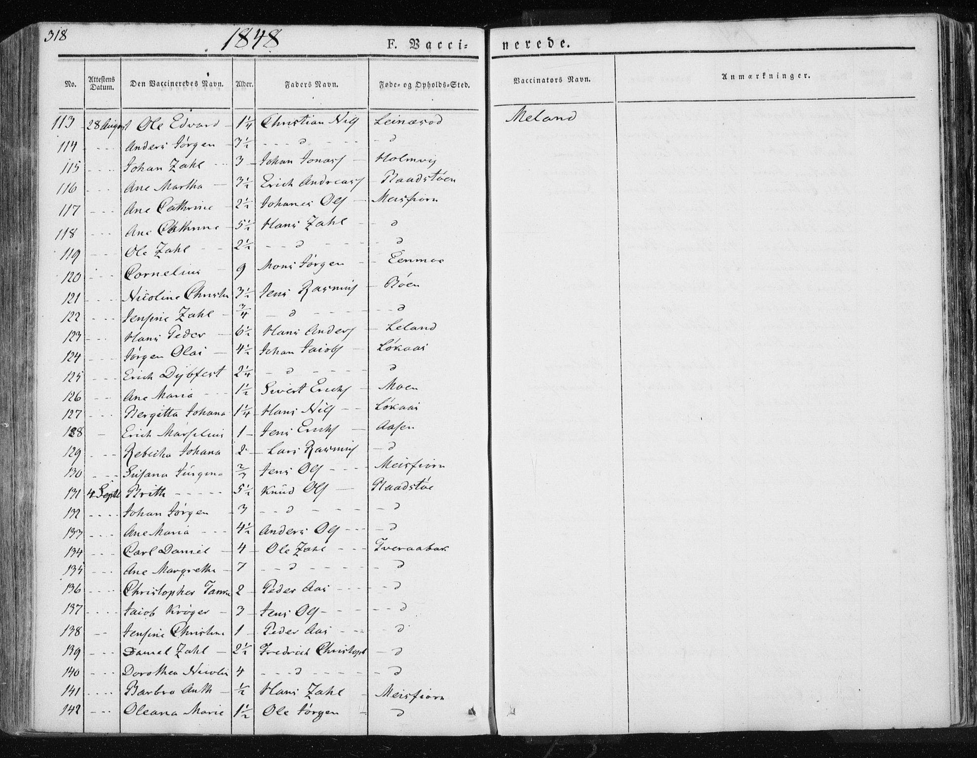 Ministerialprotokoller, klokkerbøker og fødselsregistre - Nordland, AV/SAT-A-1459/830/L0447: Parish register (official) no. 830A11, 1831-1854, p. 318