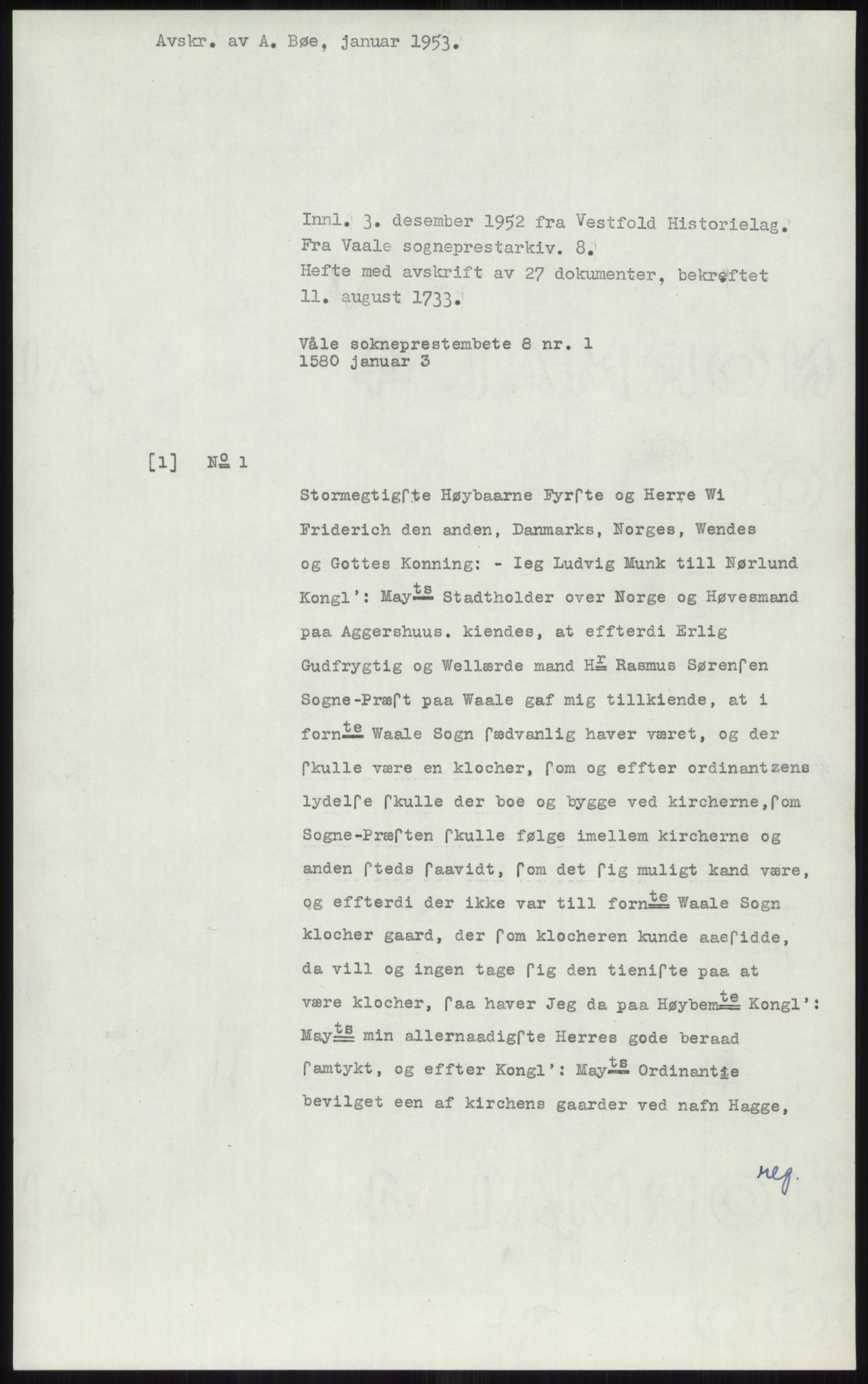 Samlinger til kildeutgivelse, Diplomavskriftsamlingen, AV/RA-EA-4053/H/Ha, p. 1126