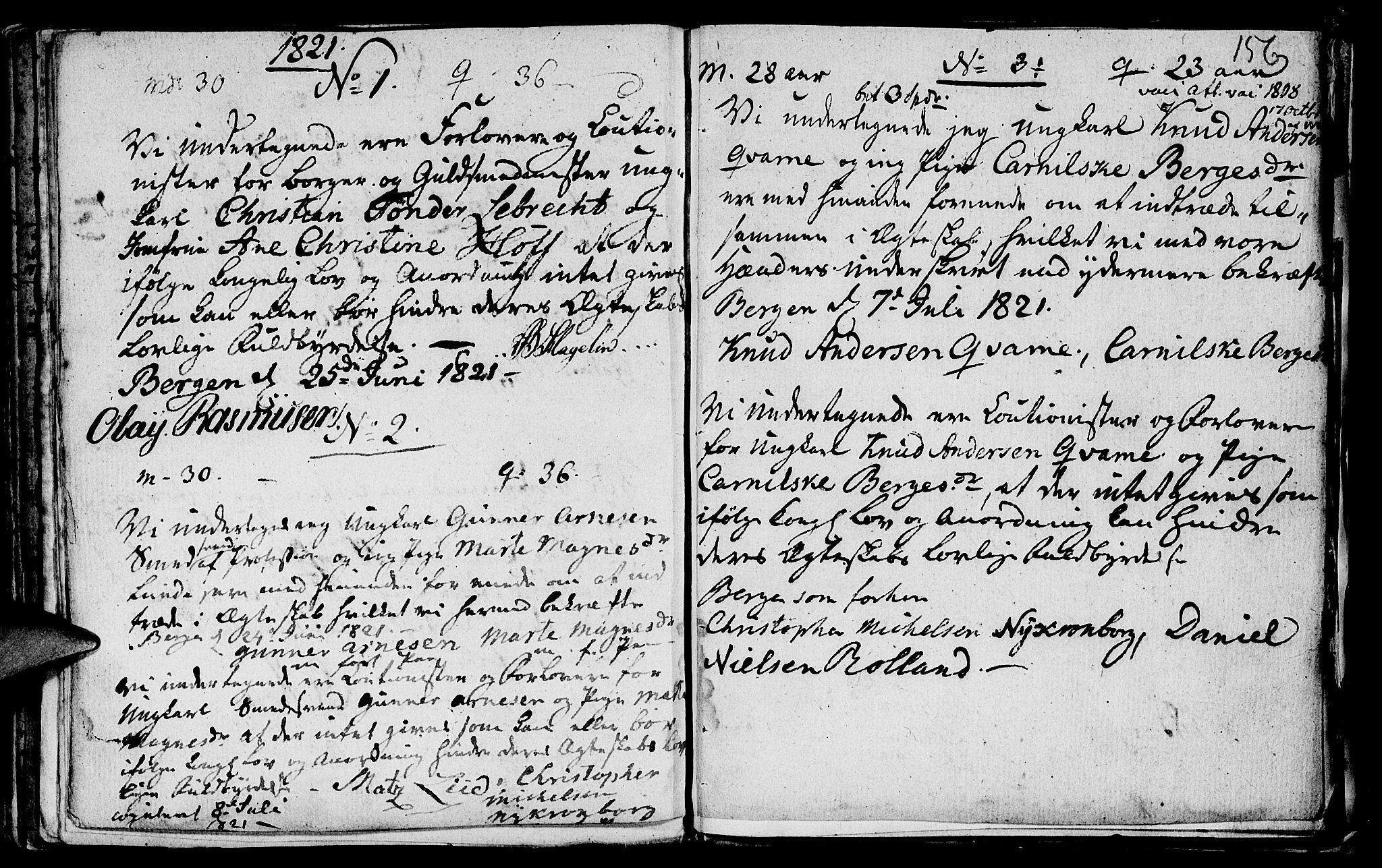 St. Jørgens hospital og Årstad sokneprestembete, AV/SAB-A-99934: Parish register (official) no. A 1, 1743-1823, p. 156