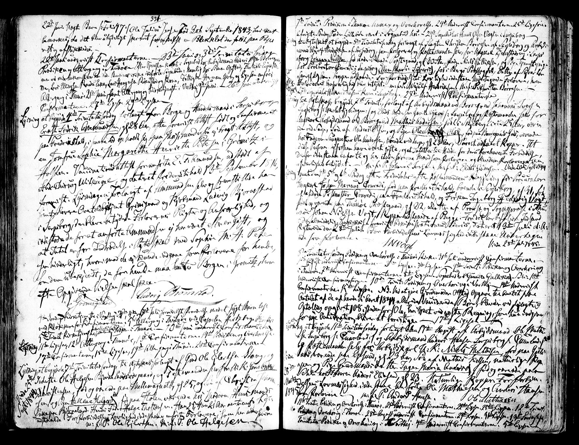Tune prestekontor Kirkebøker, AV/SAO-A-2007/F/Fa/L0009: Parish register (official) no. 9, 1842-1846, p. 331