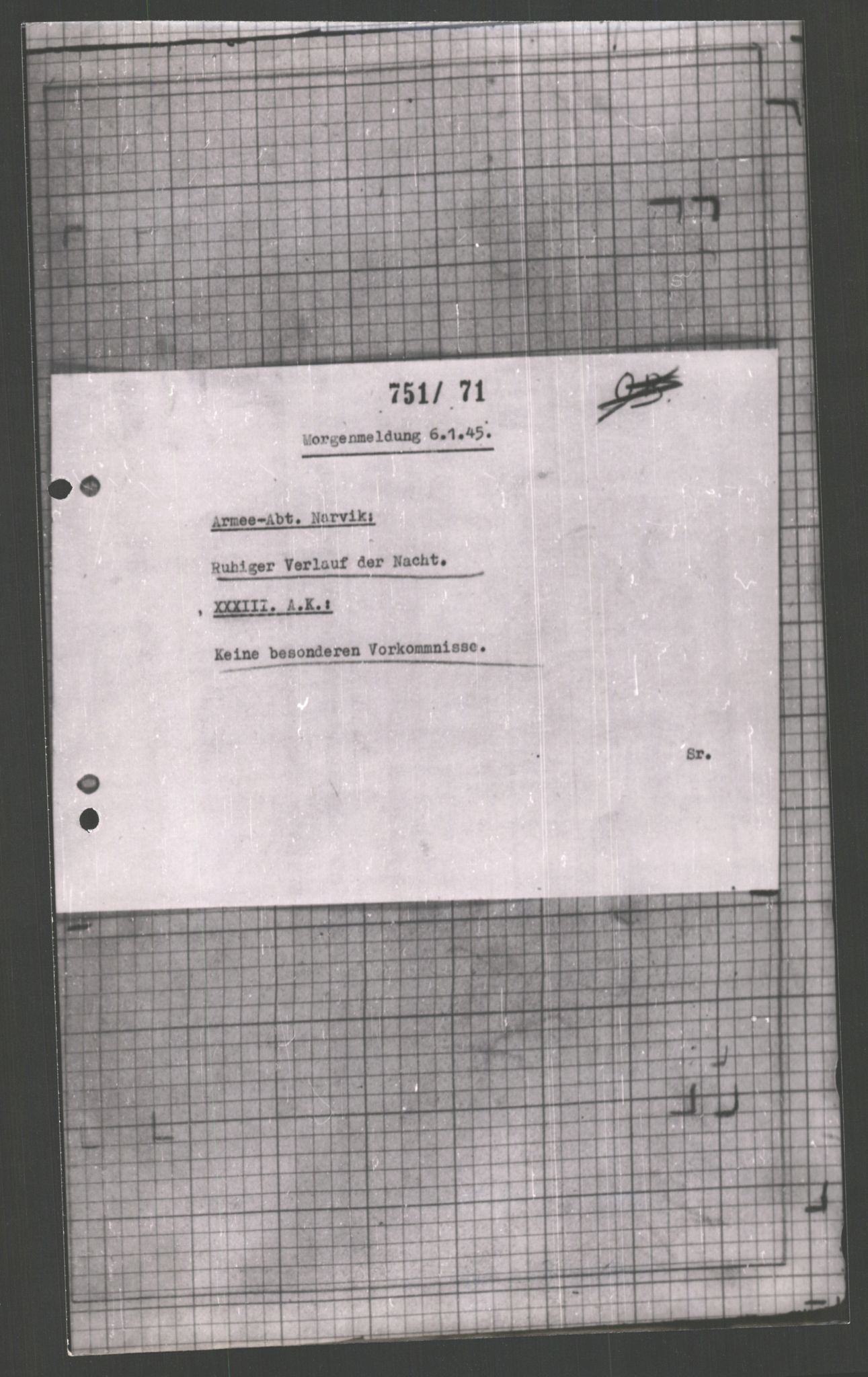 Forsvarets Overkommando. 2 kontor. Arkiv 11.4. Spredte tyske arkivsaker, AV/RA-RAFA-7031/D/Dar/Dara/L0001: Krigsdagbøker for 20. Gebirgs-Armee-Oberkommando (AOK 20), 1944-1945, p. 477