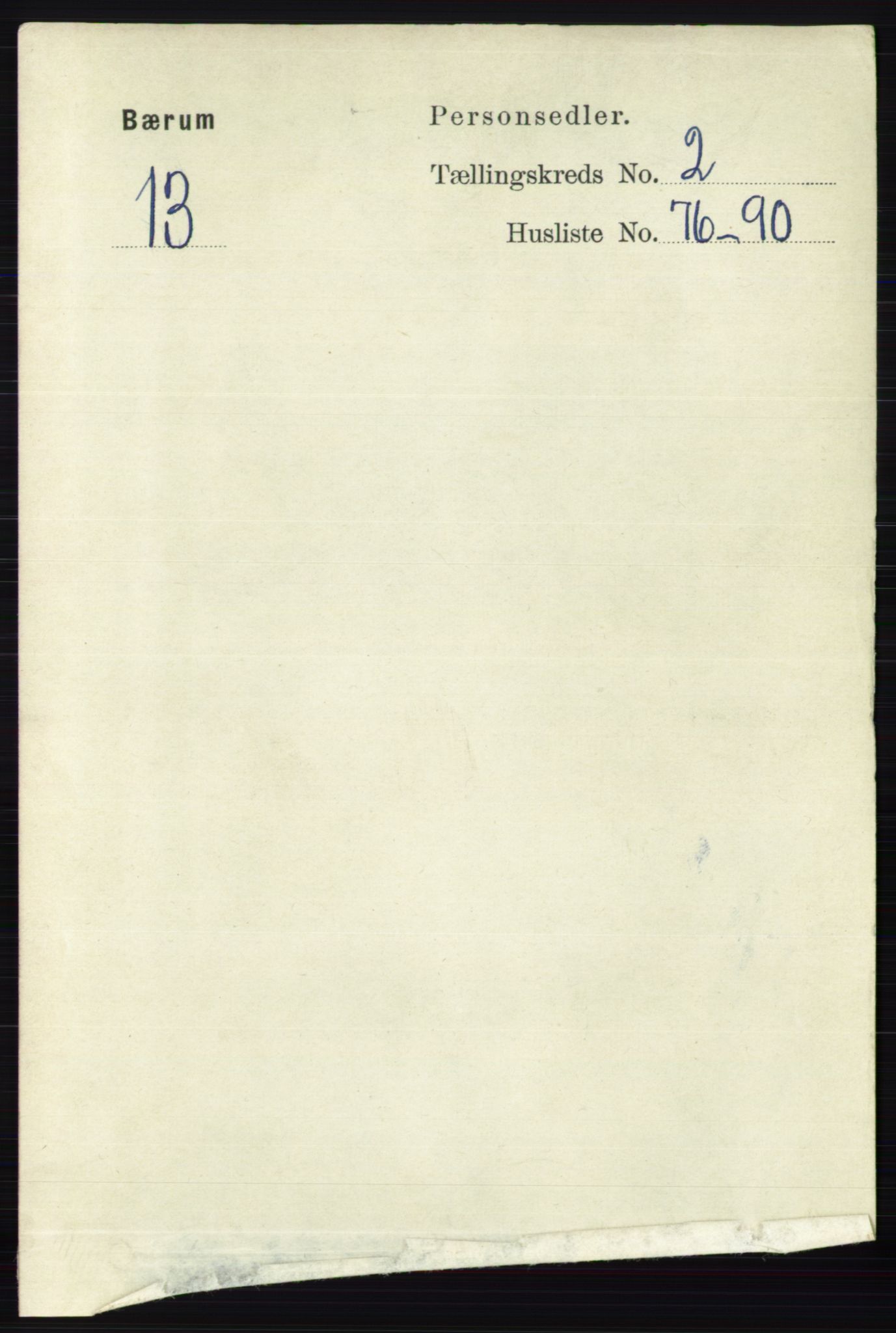 RA, 1891 census for 0219 Bærum, 1891, p. 1602