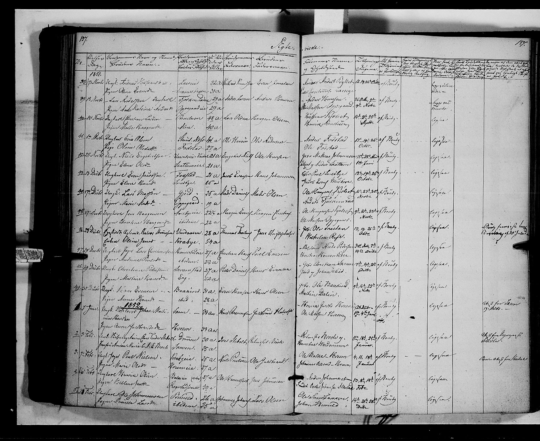 Østre Toten prestekontor, SAH/PREST-104/H/Ha/Haa/L0003: Parish register (official) no. 3, 1848-1856, p. 157