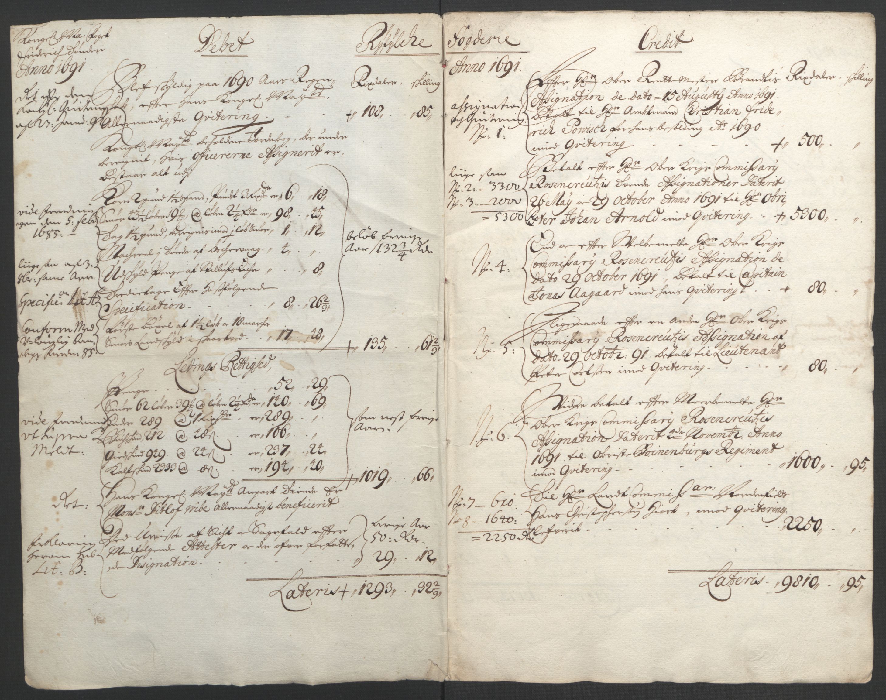 Rentekammeret inntil 1814, Reviderte regnskaper, Fogderegnskap, RA/EA-4092/R47/L2856: Fogderegnskap Ryfylke, 1689-1693, p. 319