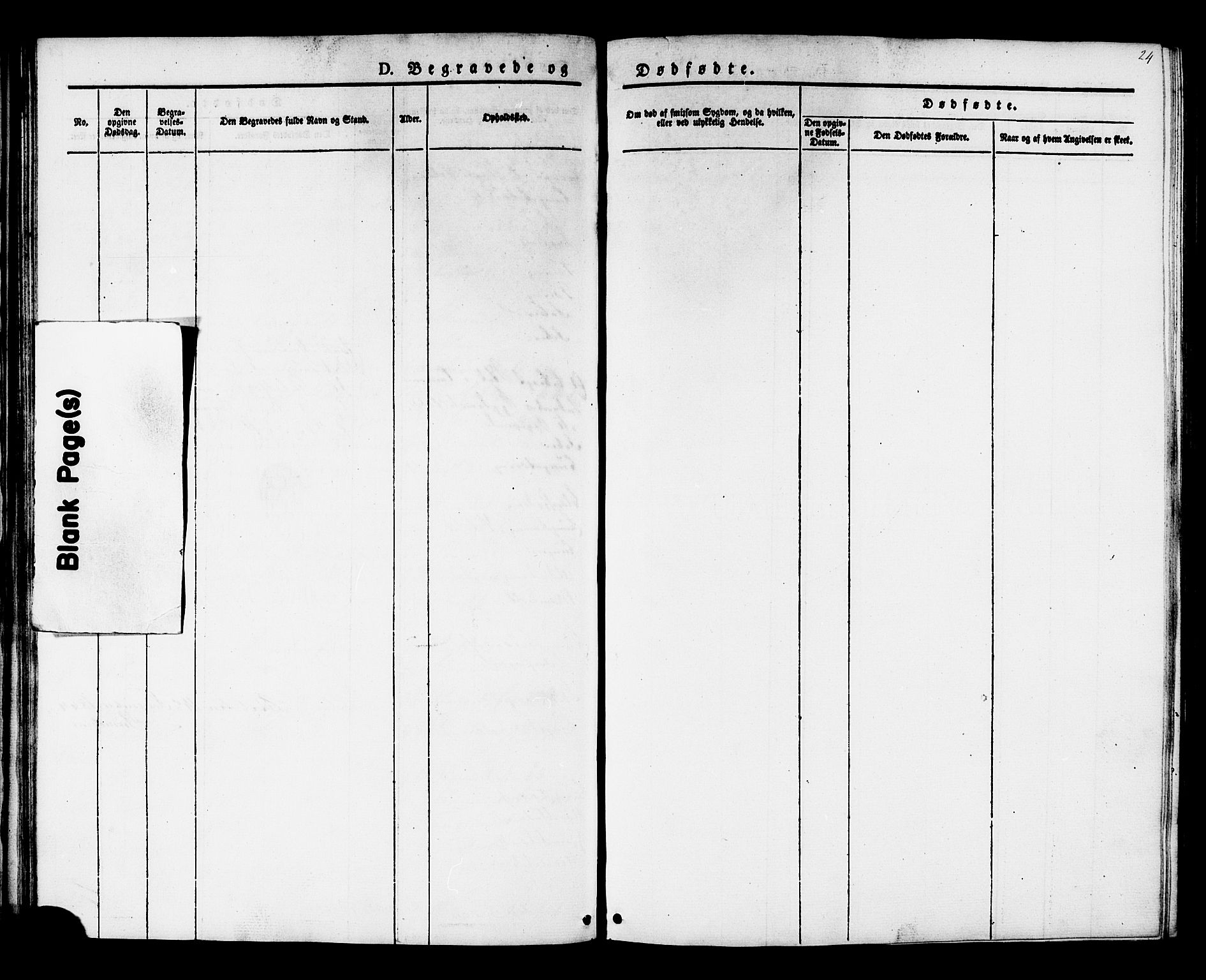 Ministerialprotokoller, klokkerbøker og fødselsregistre - Sør-Trøndelag, AV/SAT-A-1456/624/L0480: Parish register (official) no. 624A01, 1841-1864, p. 24