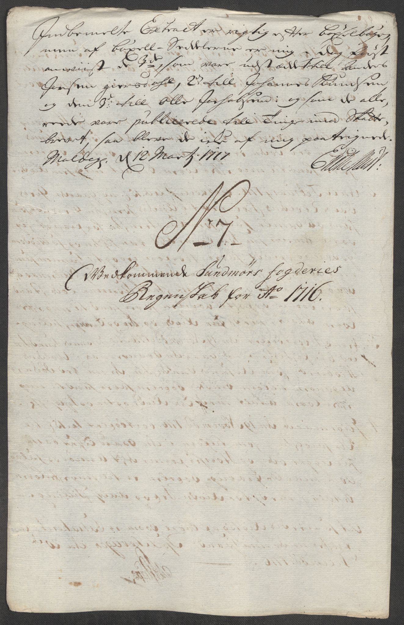 Rentekammeret inntil 1814, Reviderte regnskaper, Fogderegnskap, RA/EA-4092/R54/L3568: Fogderegnskap Sunnmøre, 1716, p. 87