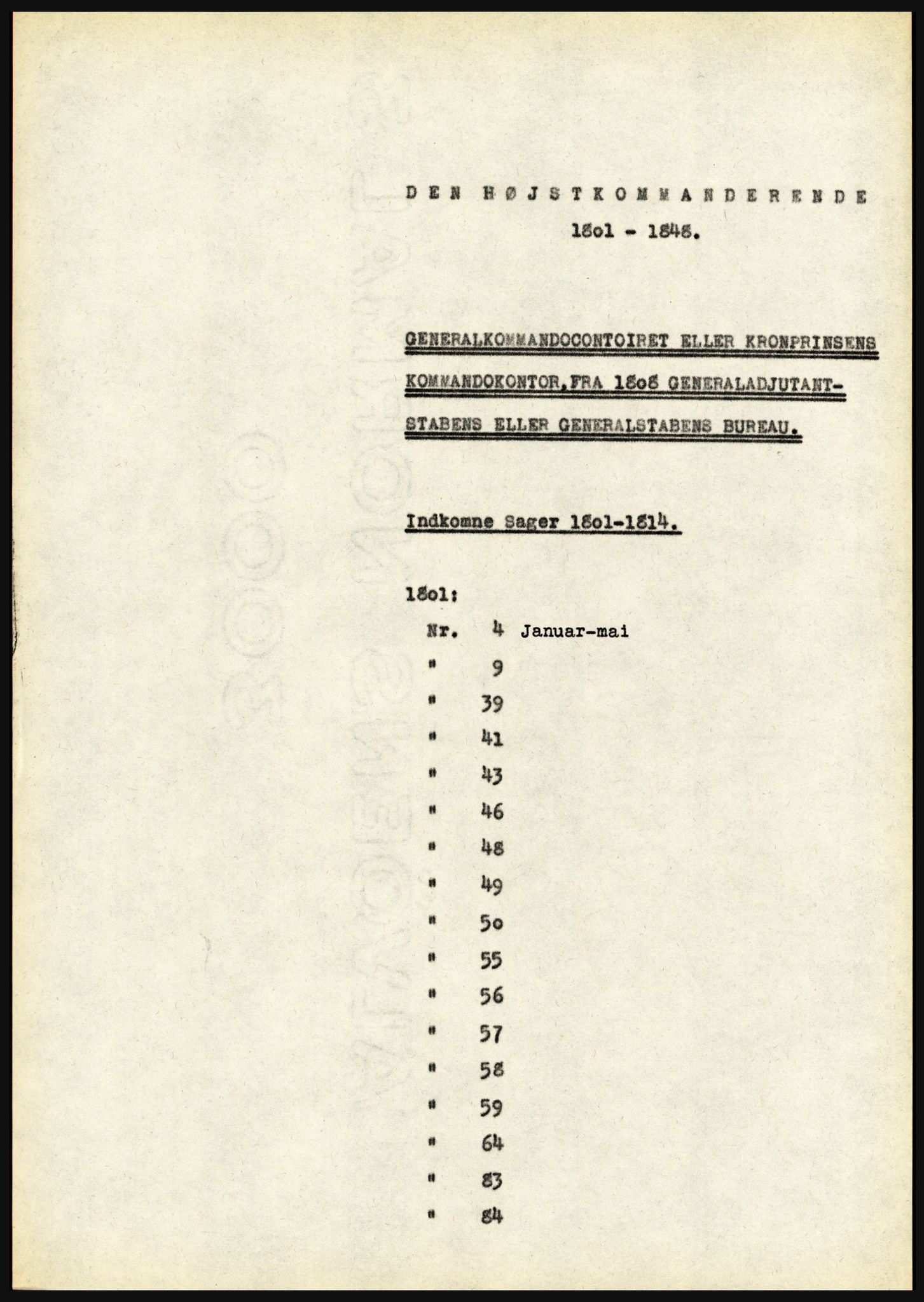 Riksarkivet, Seksjon for eldre arkiv og spesialsamlinger, AV/RA-EA-6797/H/Ha, 1953, p. 1