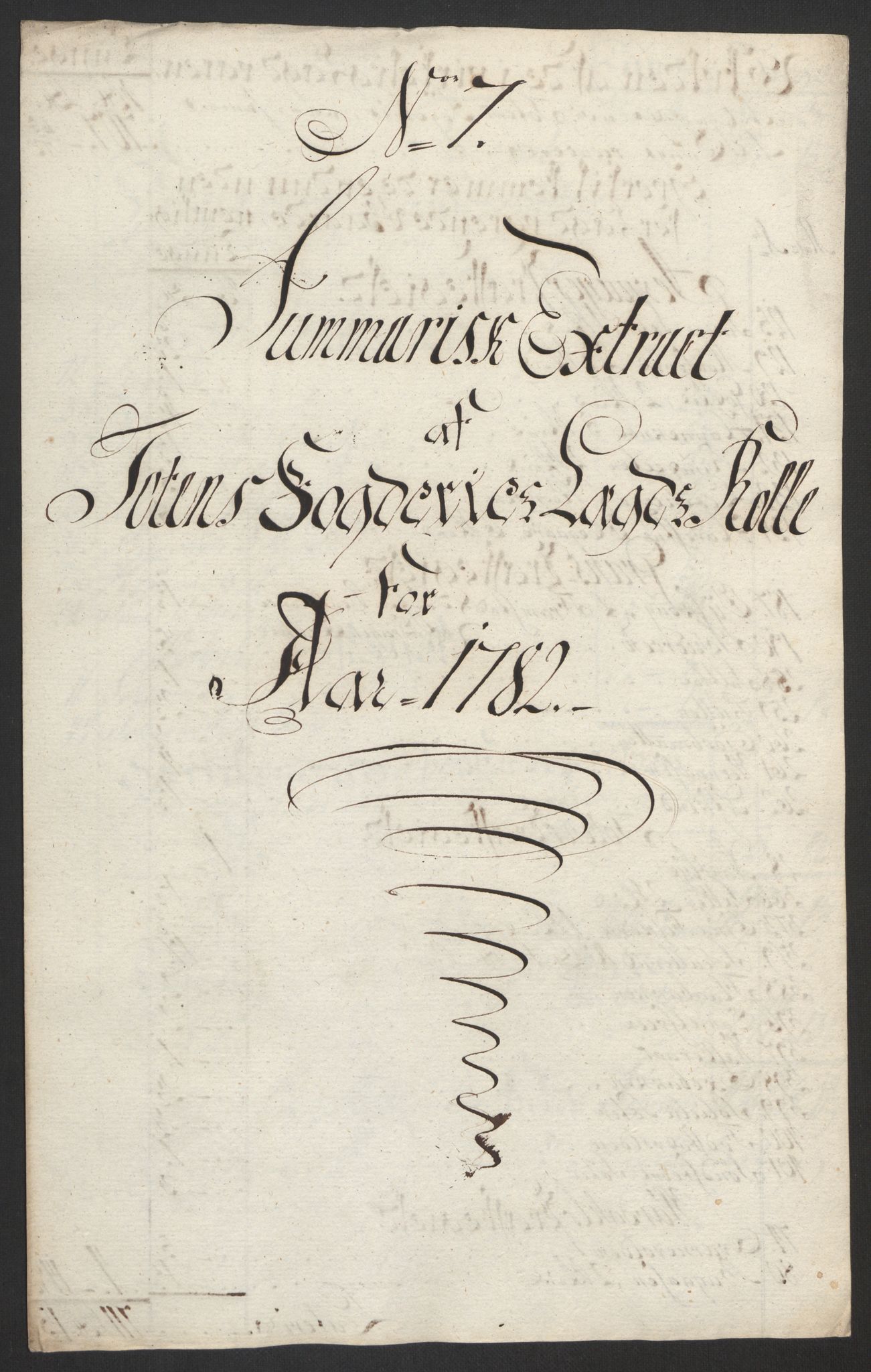 Rentekammeret inntil 1814, Reviderte regnskaper, Fogderegnskap, AV/RA-EA-4092/R19/L1369: Fogderegnskap Toten, Hadeland og Vardal, 1782, p. 64