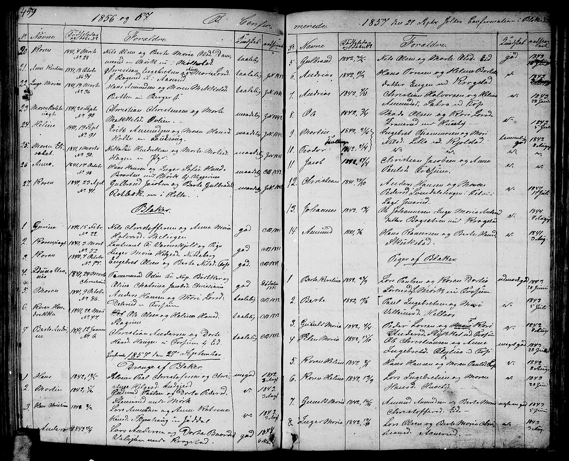 Aurskog prestekontor Kirkebøker, AV/SAO-A-10304a/G/Ga/L0002: Parish register (copy) no. I 2, 1829-1857, p. 459