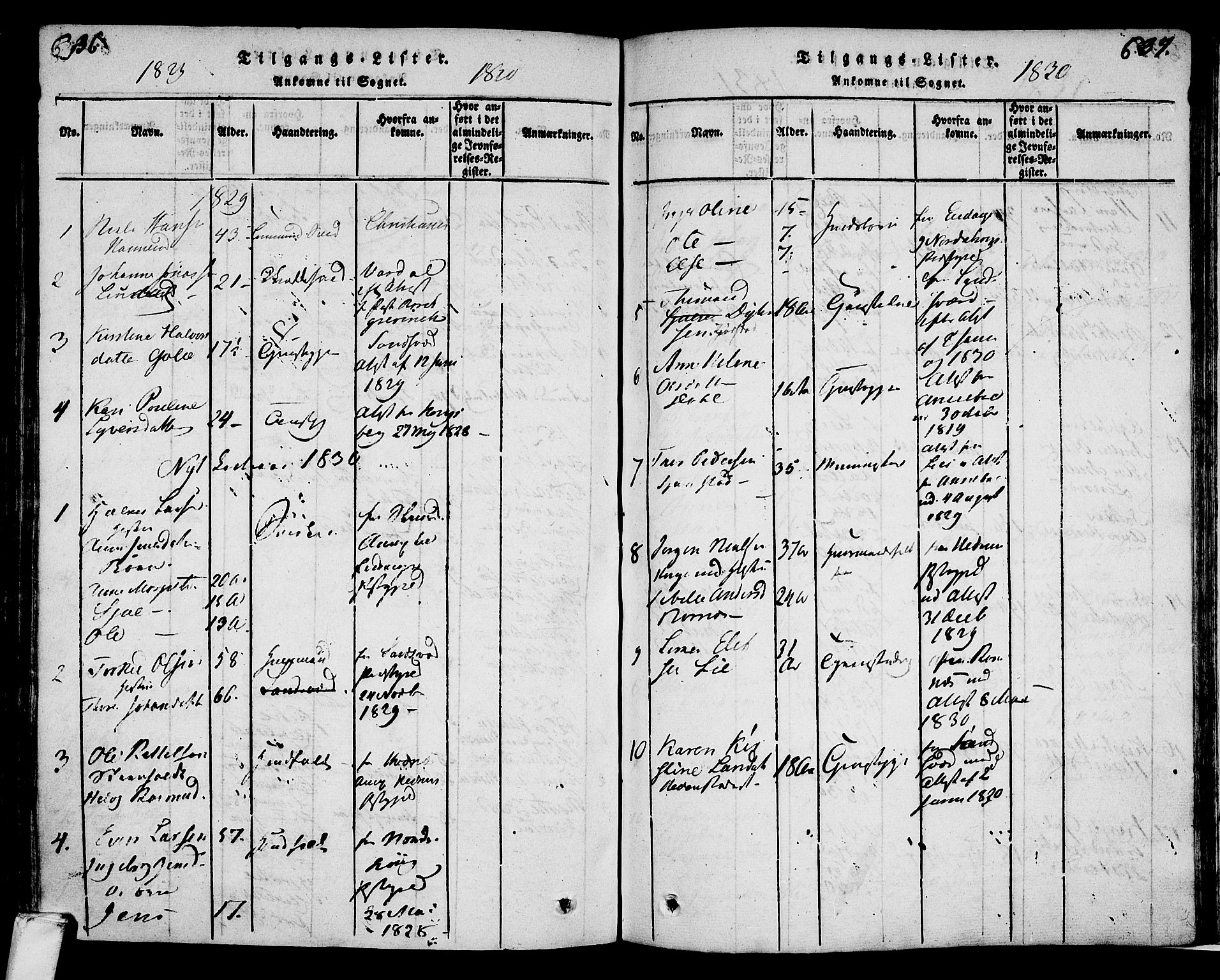 Lardal kirkebøker, SAKO/A-350/F/Fa/L0005: Parish register (official) no. I 5, 1814-1835, p. 636-637