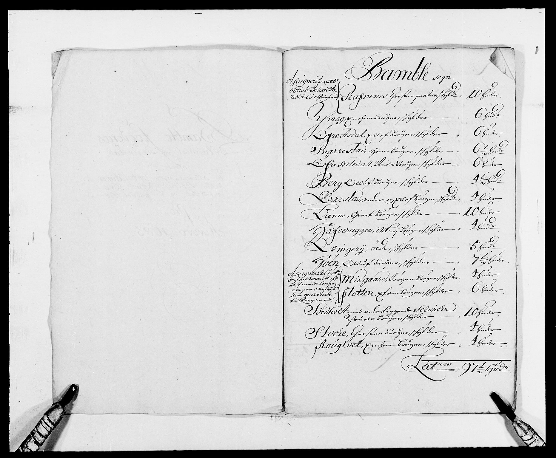 Rentekammeret inntil 1814, Reviderte regnskaper, Fogderegnskap, RA/EA-4092/R34/L2048: Fogderegnskap Bamble, 1685-1687, p. 72
