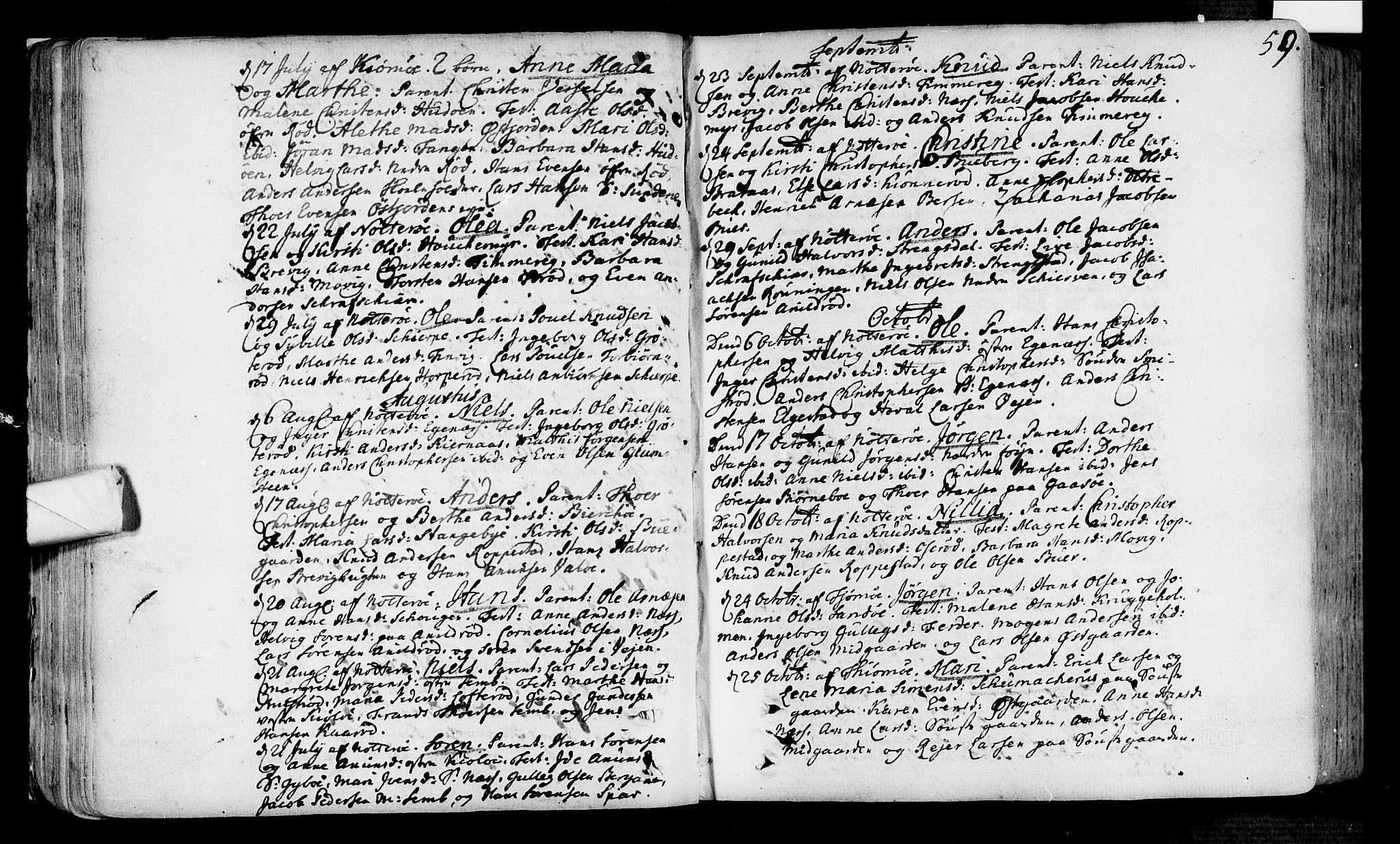 Nøtterøy kirkebøker, AV/SAKO-A-354/F/Fa/L0002: Parish register (official) no. I 2, 1738-1790, p. 59