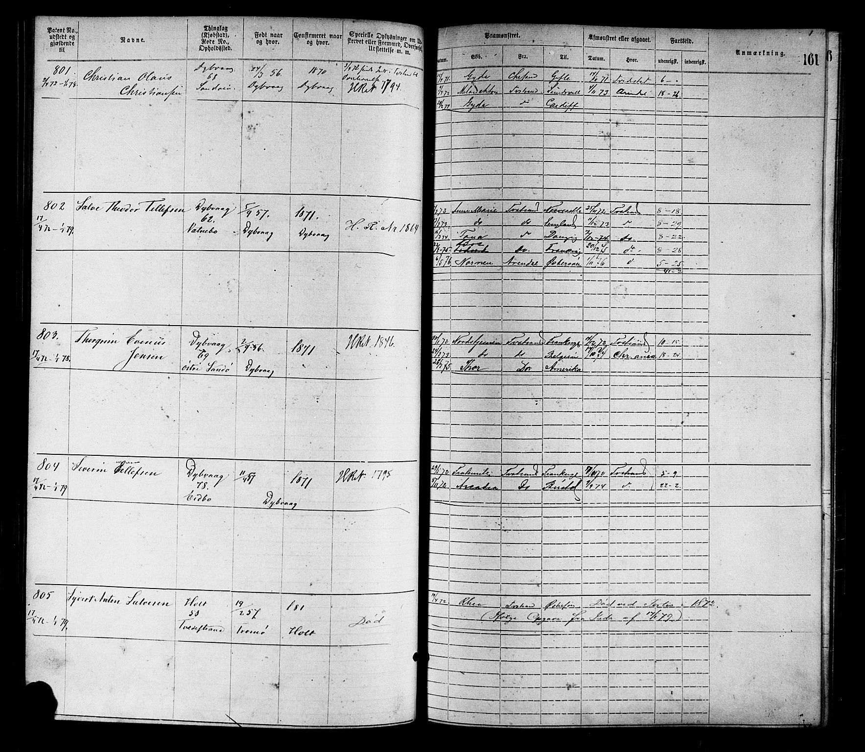 Tvedestrand mønstringskrets, SAK/2031-0011/F/Fa/L0001: Annotasjonsrulle nr 1-1905 med register, R-1, 1866-1886, p. 182
