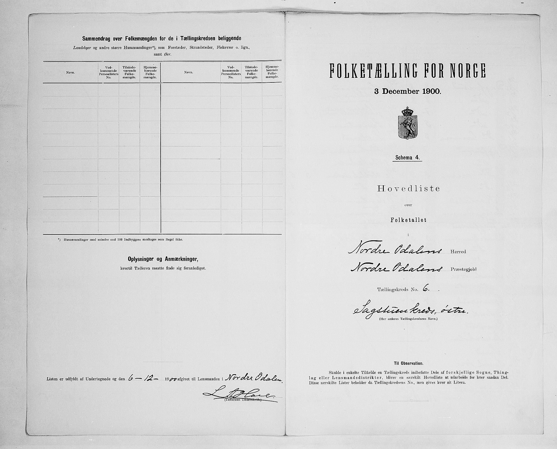 SAH, 1900 census for Nord-Odal, 1900, p. 26