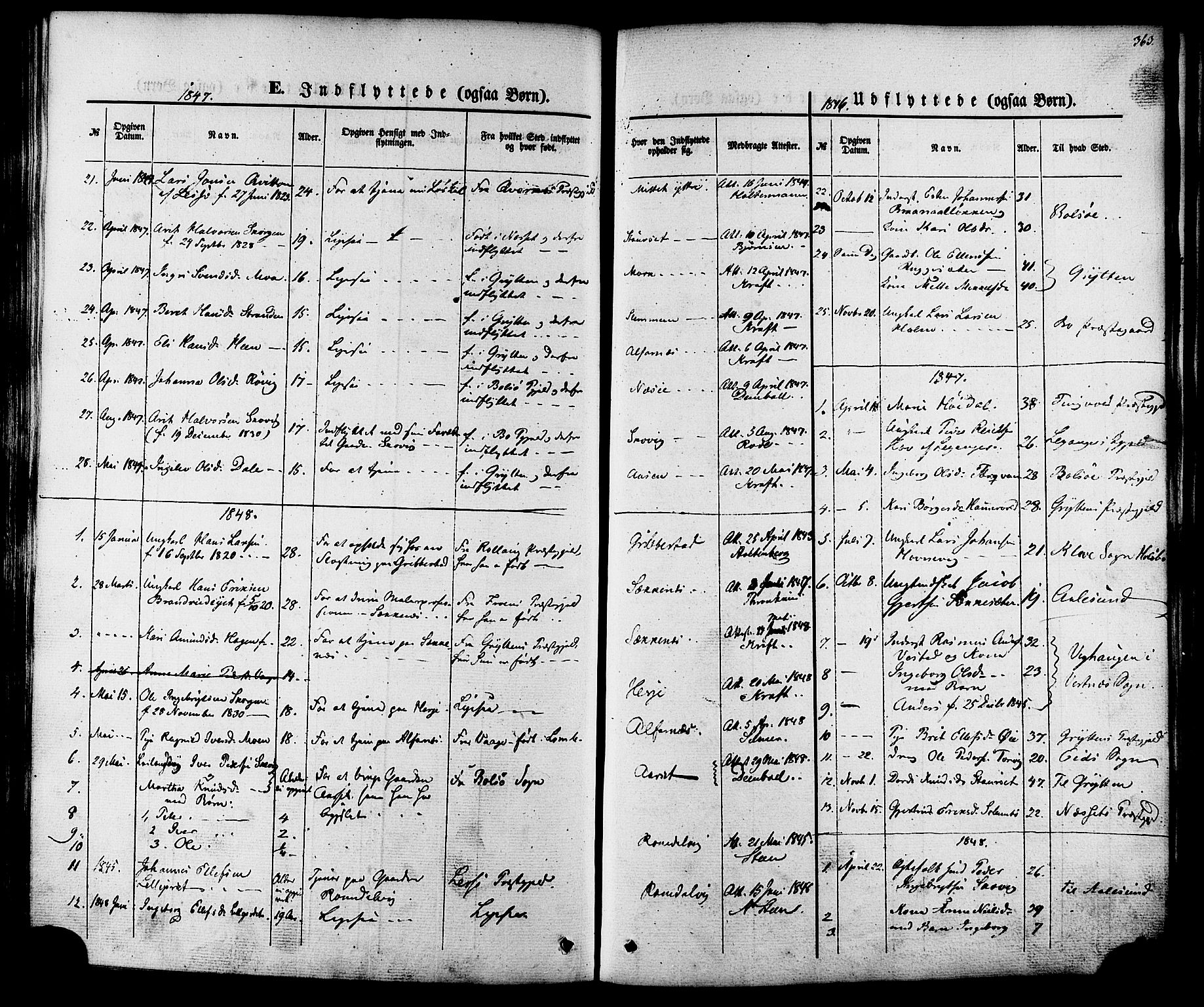 Ministerialprotokoller, klokkerbøker og fødselsregistre - Møre og Romsdal, SAT/A-1454/547/L0603: Parish register (official) no. 547A05, 1846-1877, p. 363