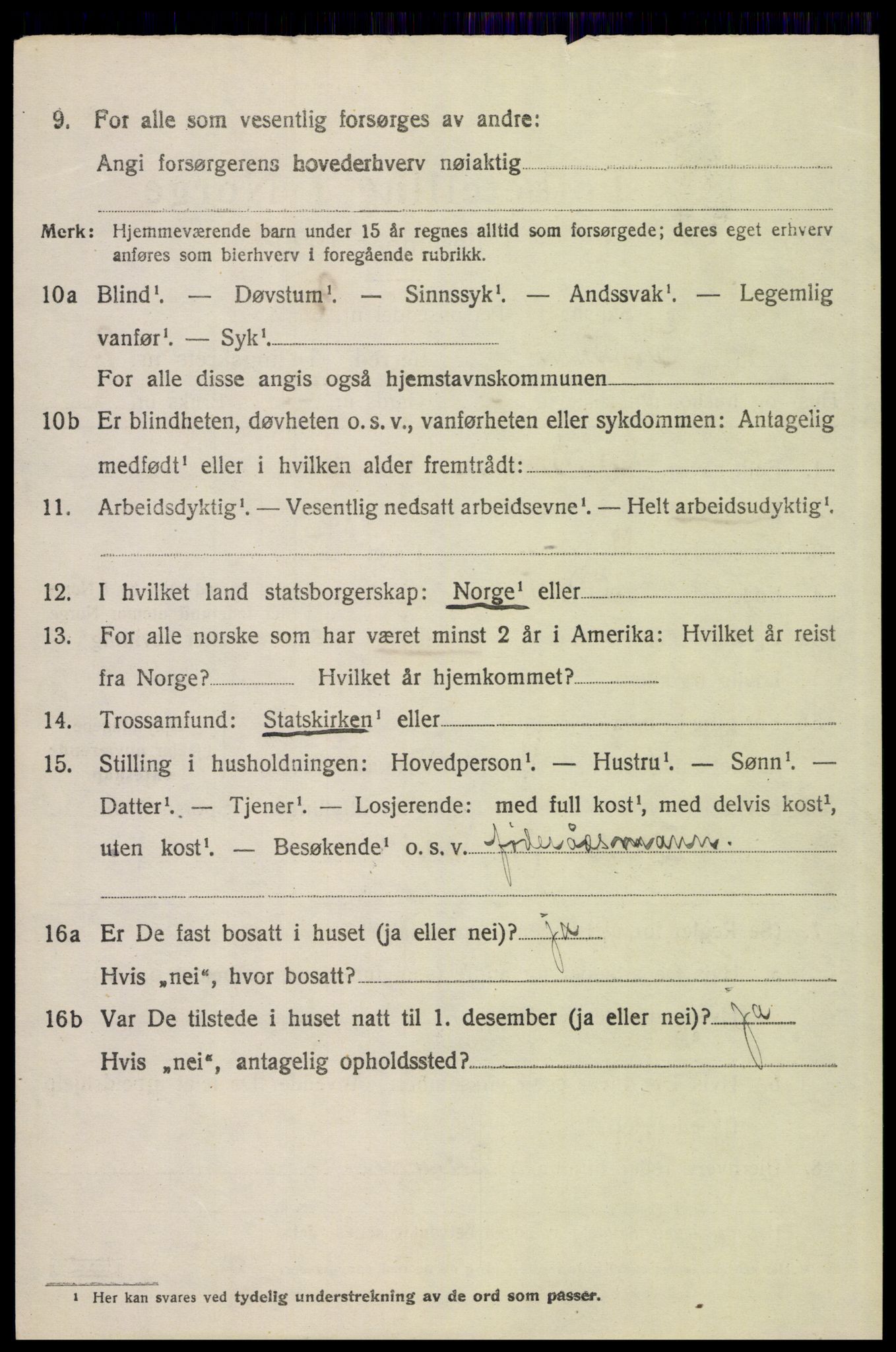 SAH, 1920 census for Elverum, 1920, p. 17705