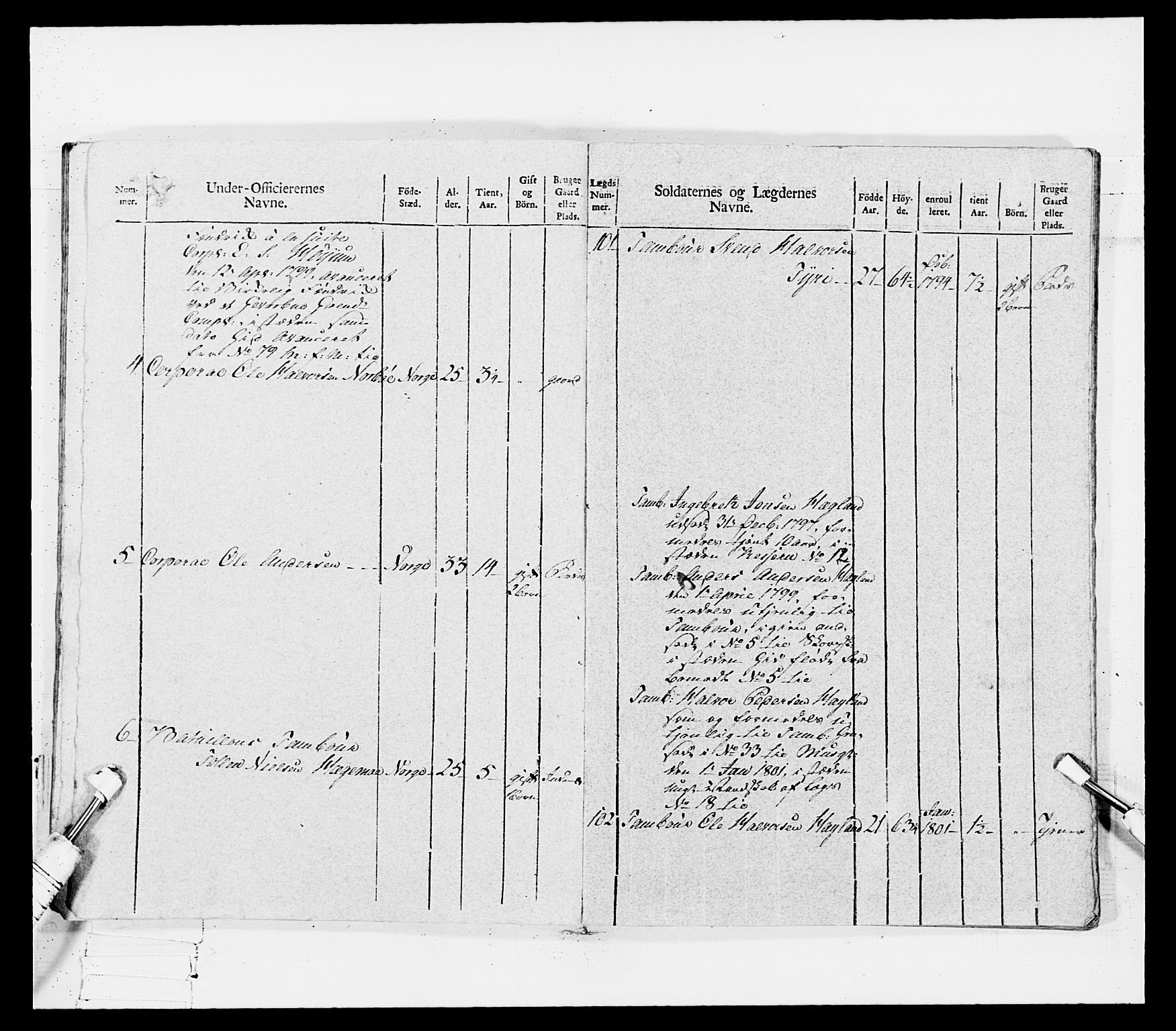 Generalitets- og kommissariatskollegiet, Det kongelige norske kommissariatskollegium, AV/RA-EA-5420/E/Eh/L0114: Telemarkske nasjonale infanteriregiment, 1789-1802, p. 370