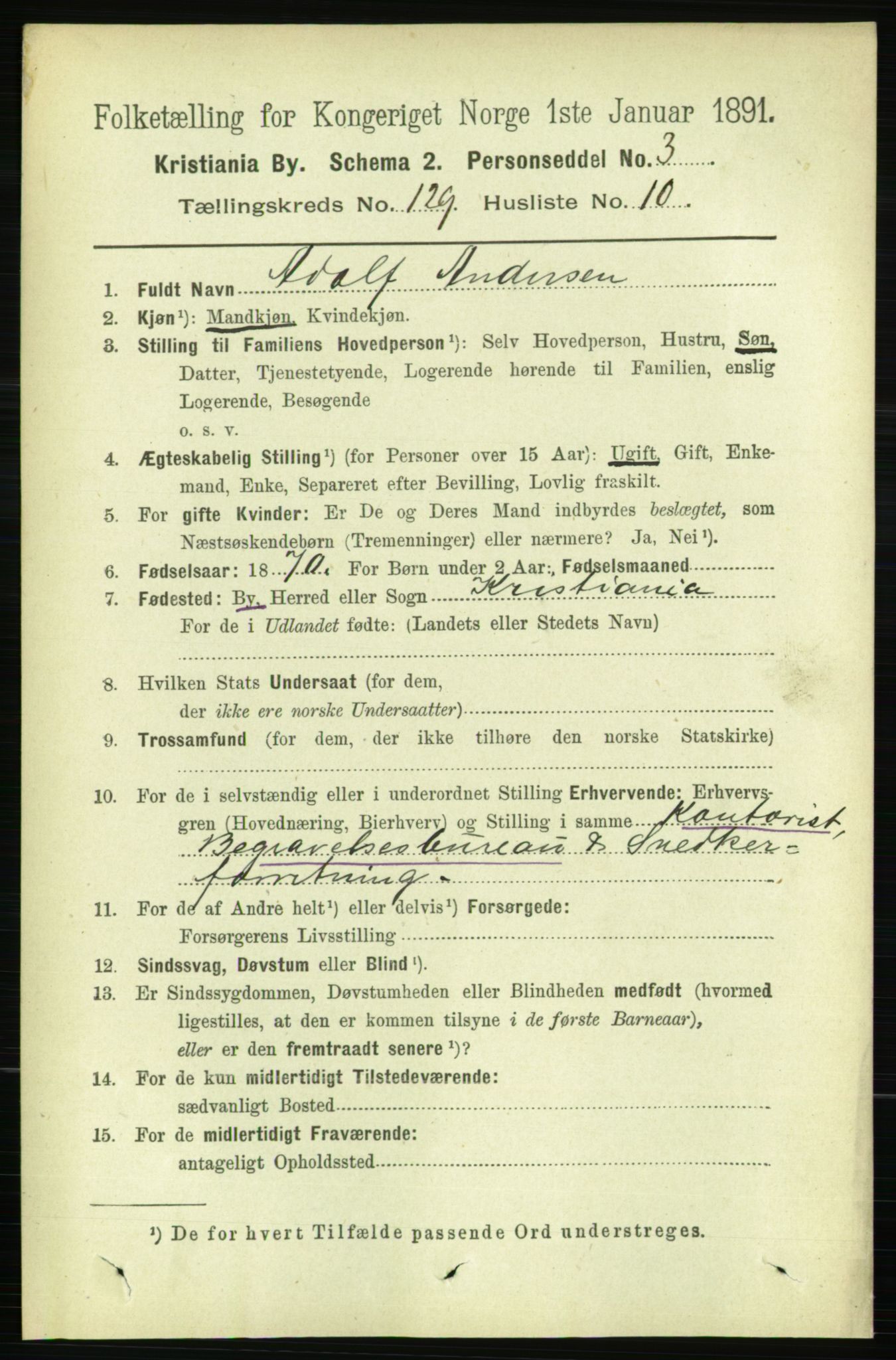 RA, 1891 census for 0301 Kristiania, 1891, p. 69439