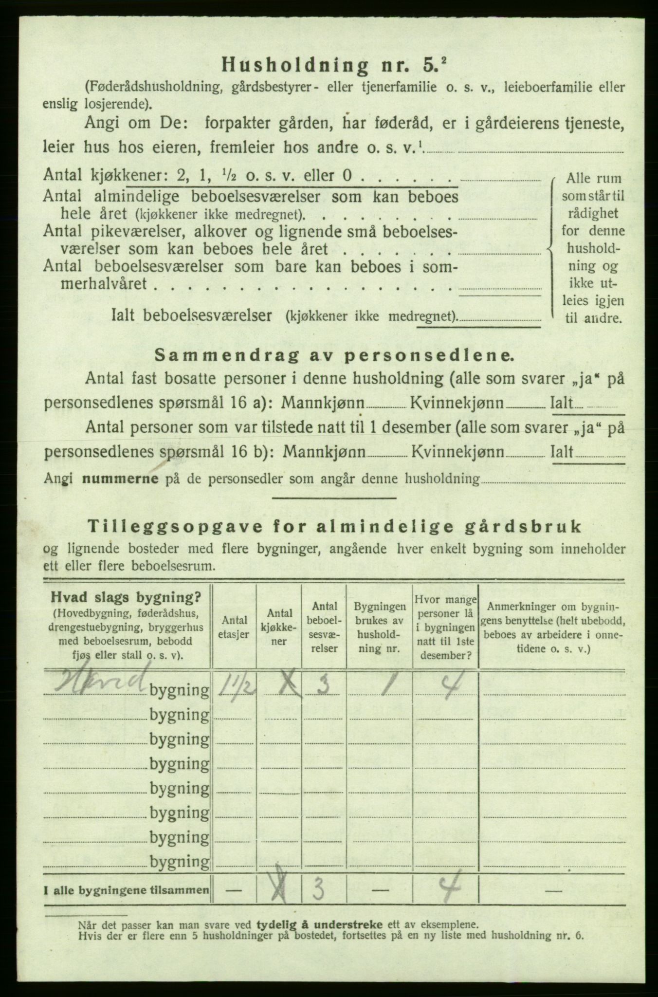 SAB, 1920 census for Strandebarm, 1920, p. 983