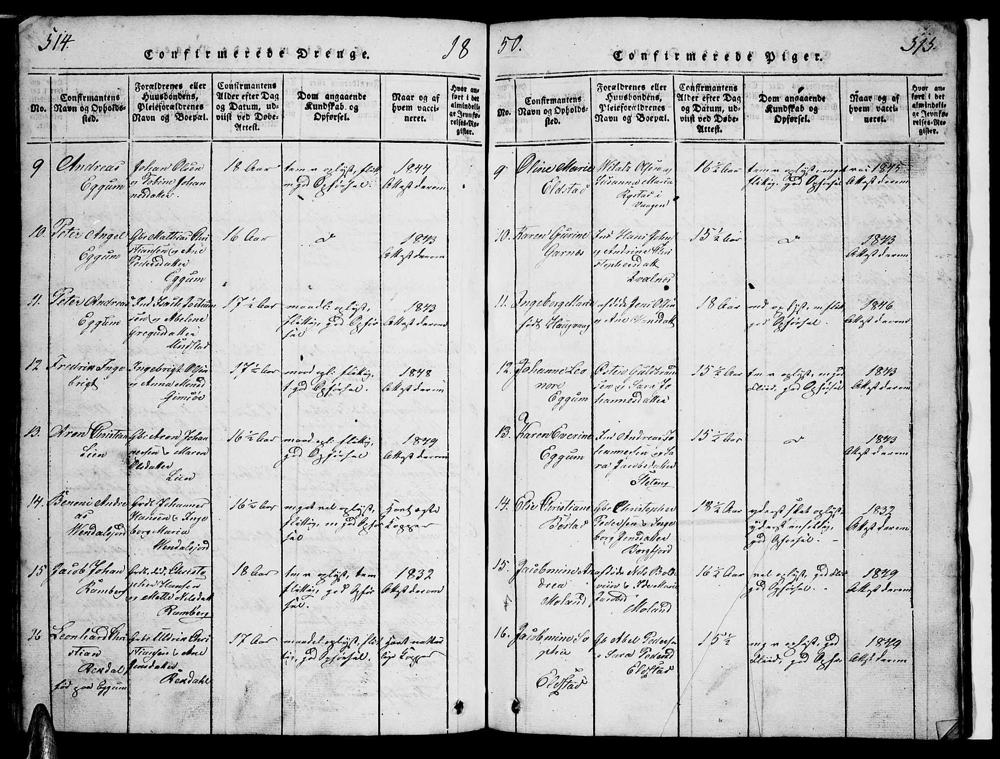 Ministerialprotokoller, klokkerbøker og fødselsregistre - Nordland, AV/SAT-A-1459/880/L1139: Parish register (copy) no. 880C01, 1836-1857, p. 514-515