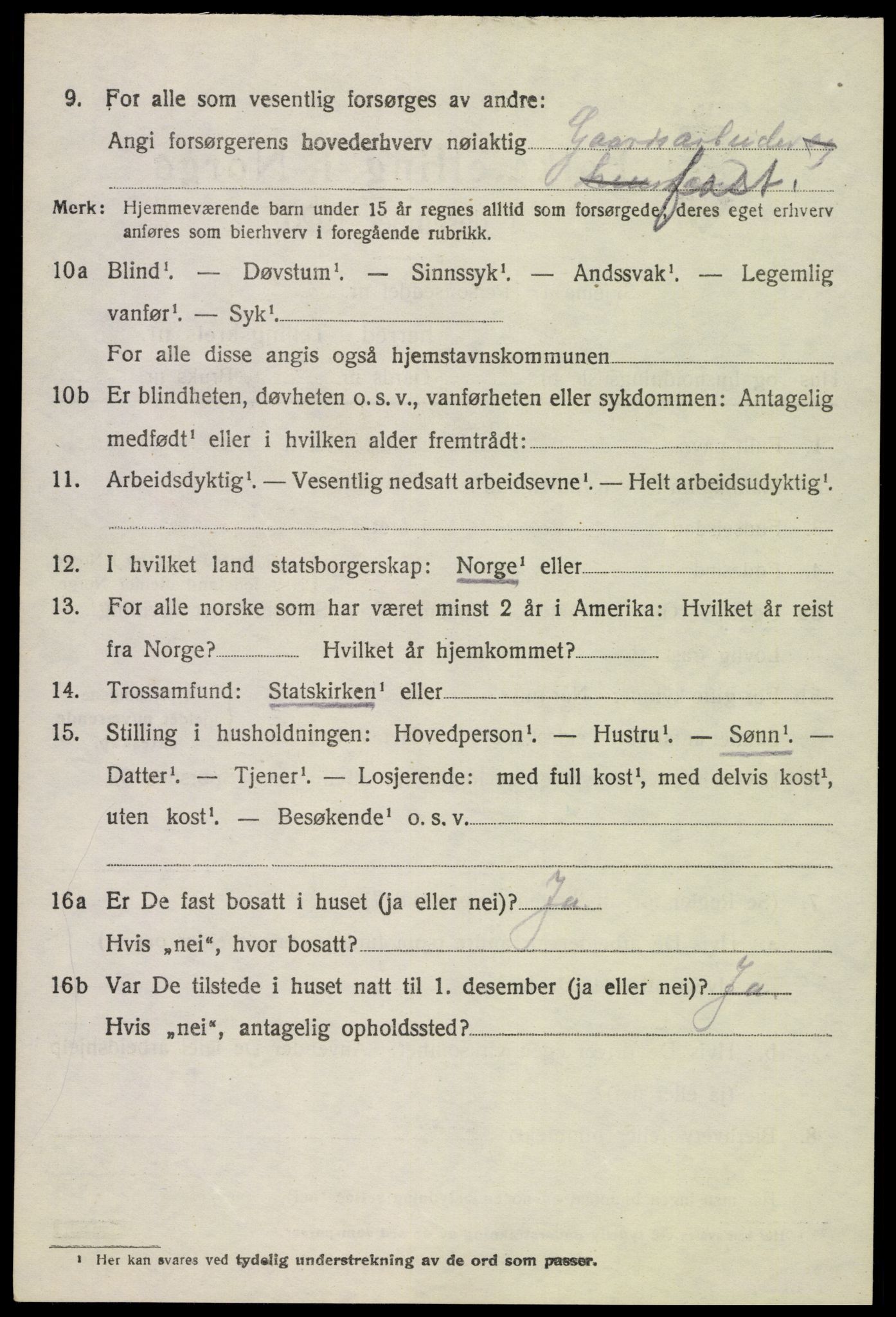 SAH, 1920 census for Østre Toten, 1920, p. 20349