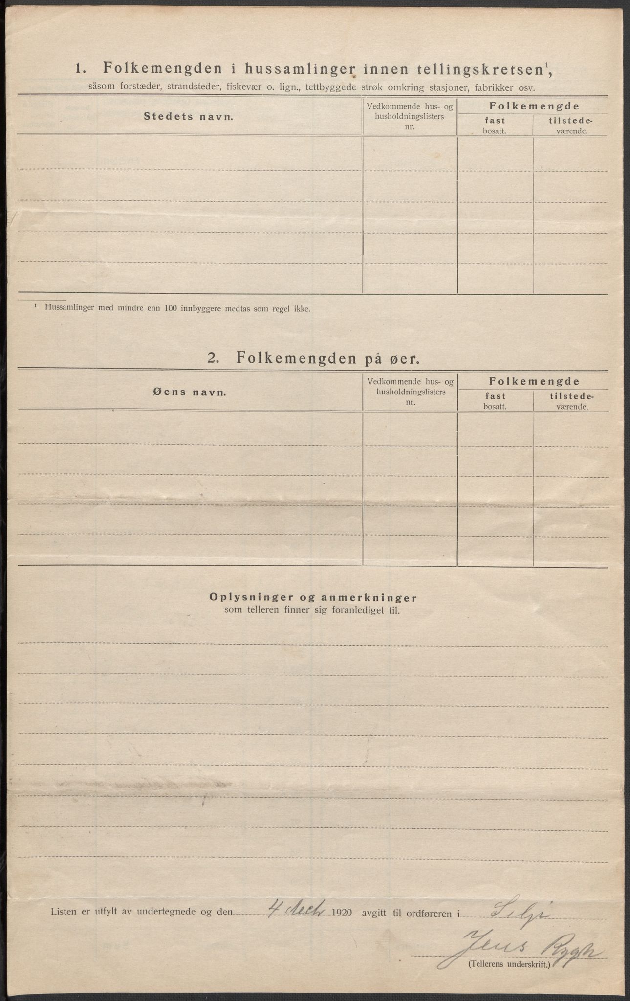 SAB, 1920 census for Selje, 1920, p. 27