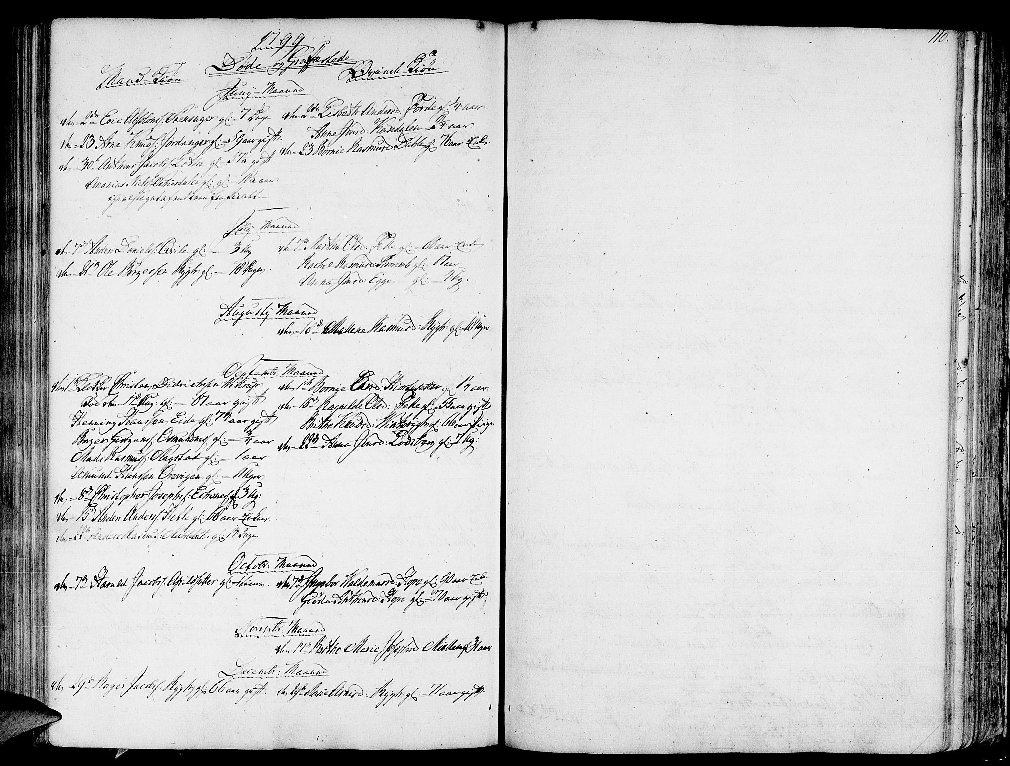 Gloppen sokneprestembete, AV/SAB-A-80101/H/Haa/Haaa/L0005: Parish register (official) no. A 5, 1785-1815, p. 110