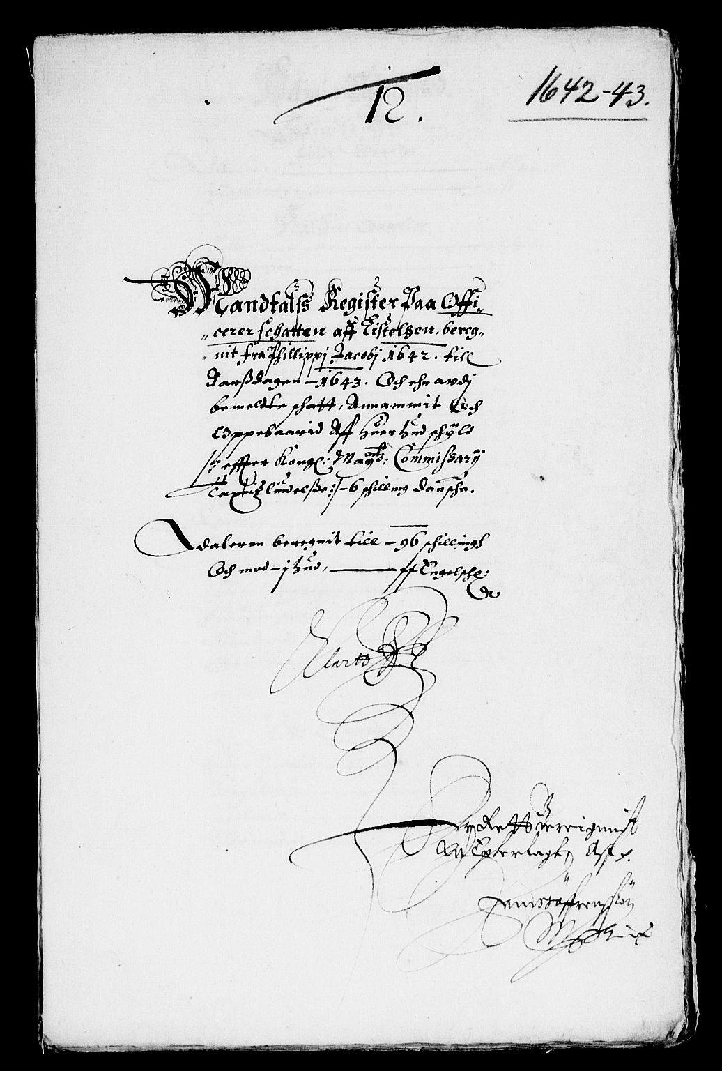 Rentekammeret inntil 1814, Reviderte regnskaper, Lensregnskaper, AV/RA-EA-5023/R/Rb/Rbr/L0014: Lista len, 1641-1644