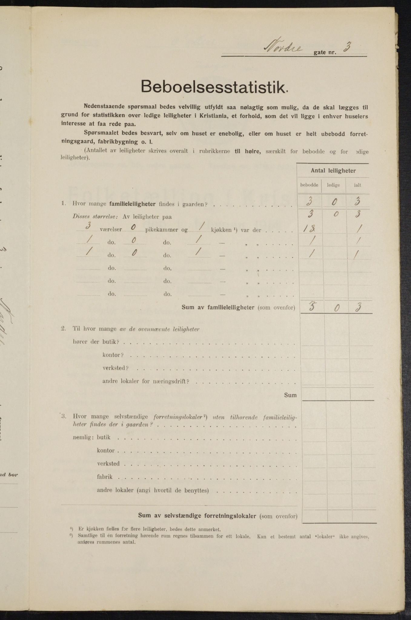 OBA, Municipal Census 1914 for Kristiania, 1914, p. 73043