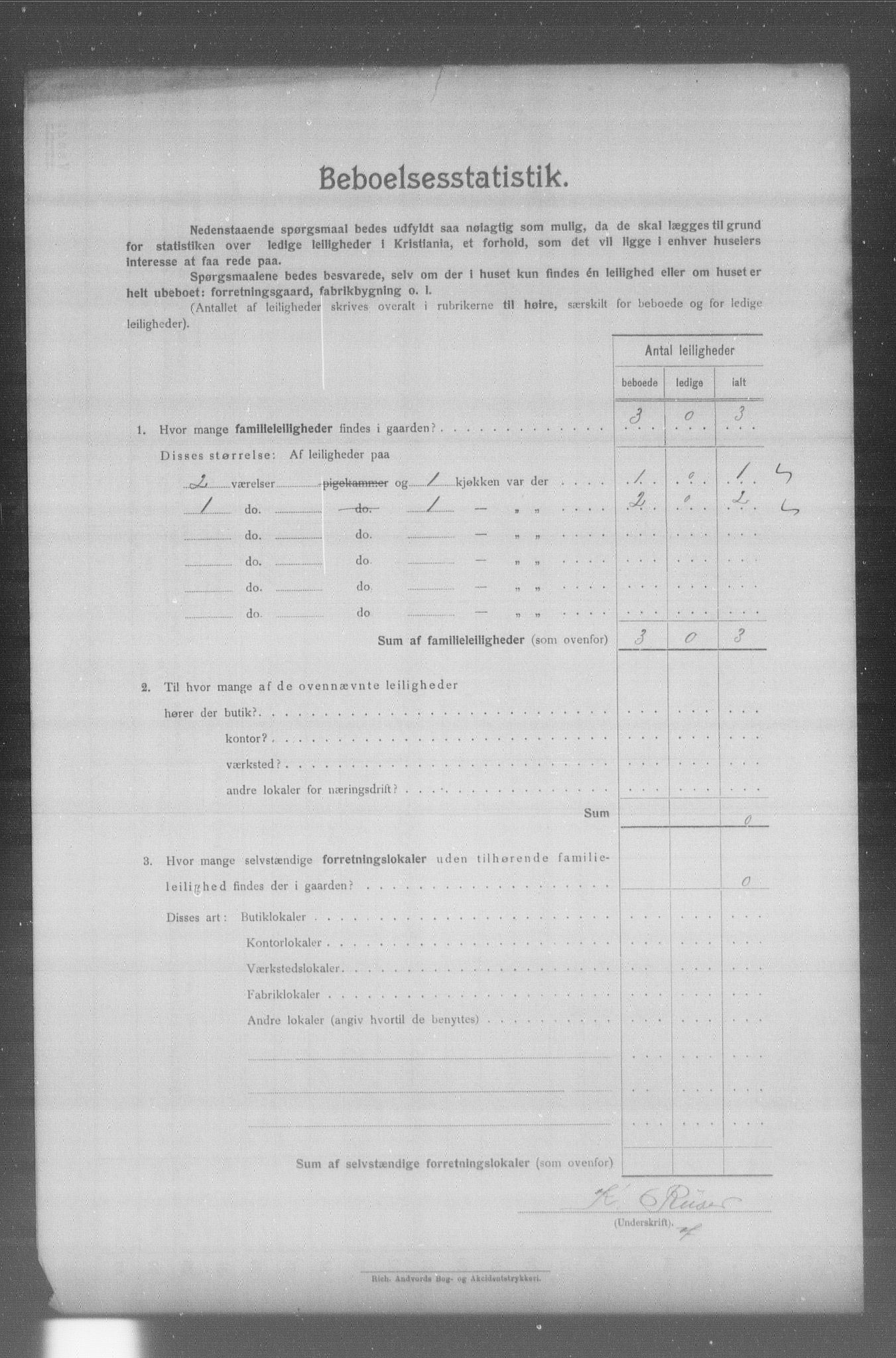 OBA, Municipal Census 1904 for Kristiania, 1904, p. 19953