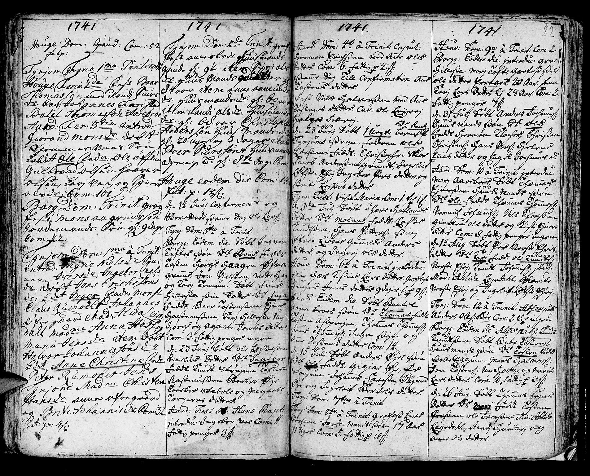 Lærdal sokneprestembete, AV/SAB-A-81201: Parish register (official) no. A 1, 1711-1752, p. 82