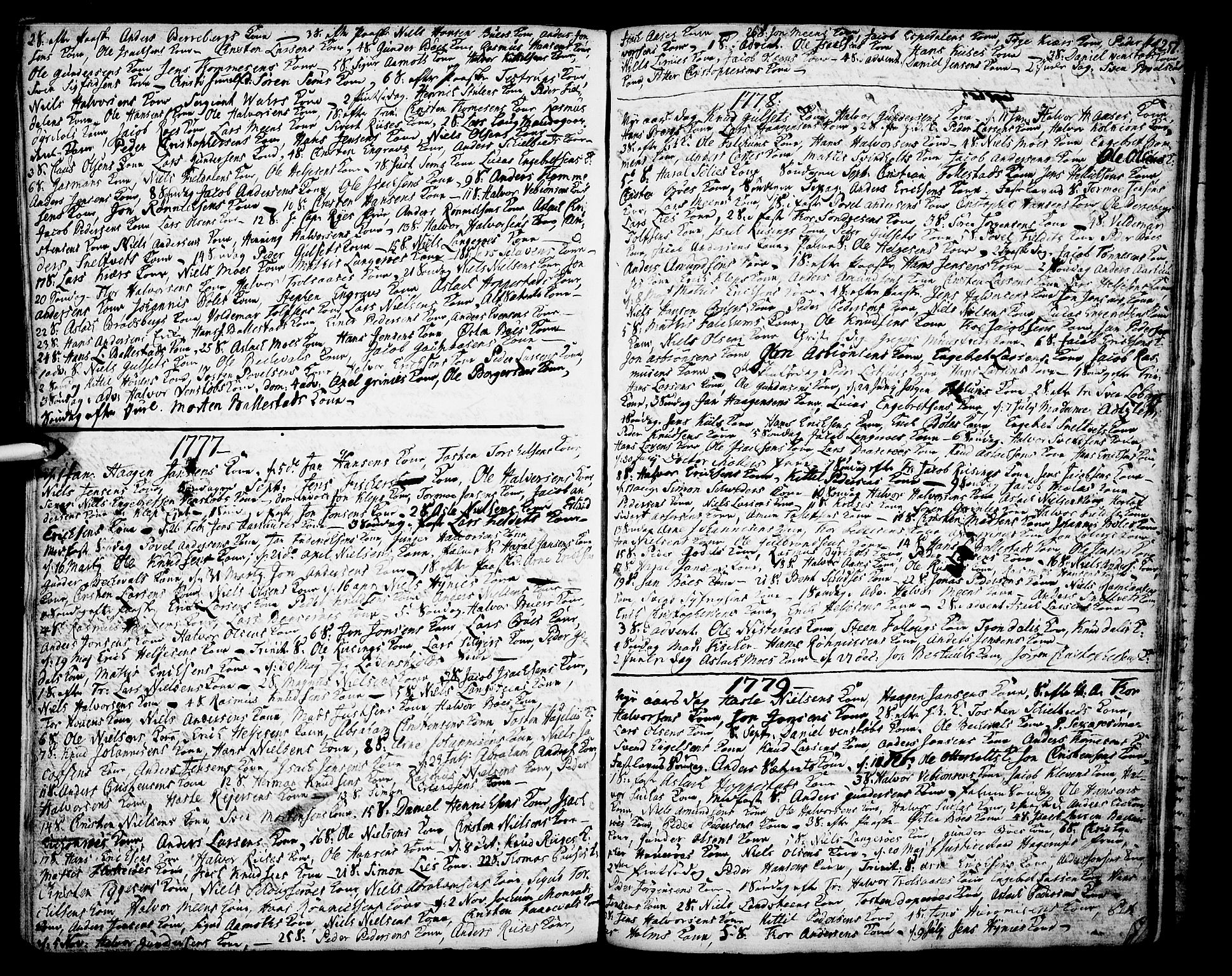 Gjerpen kirkebøker, SAKO/A-265/F/Fa/L0002: Parish register (official) no. I 2, 1747-1795, p. 257