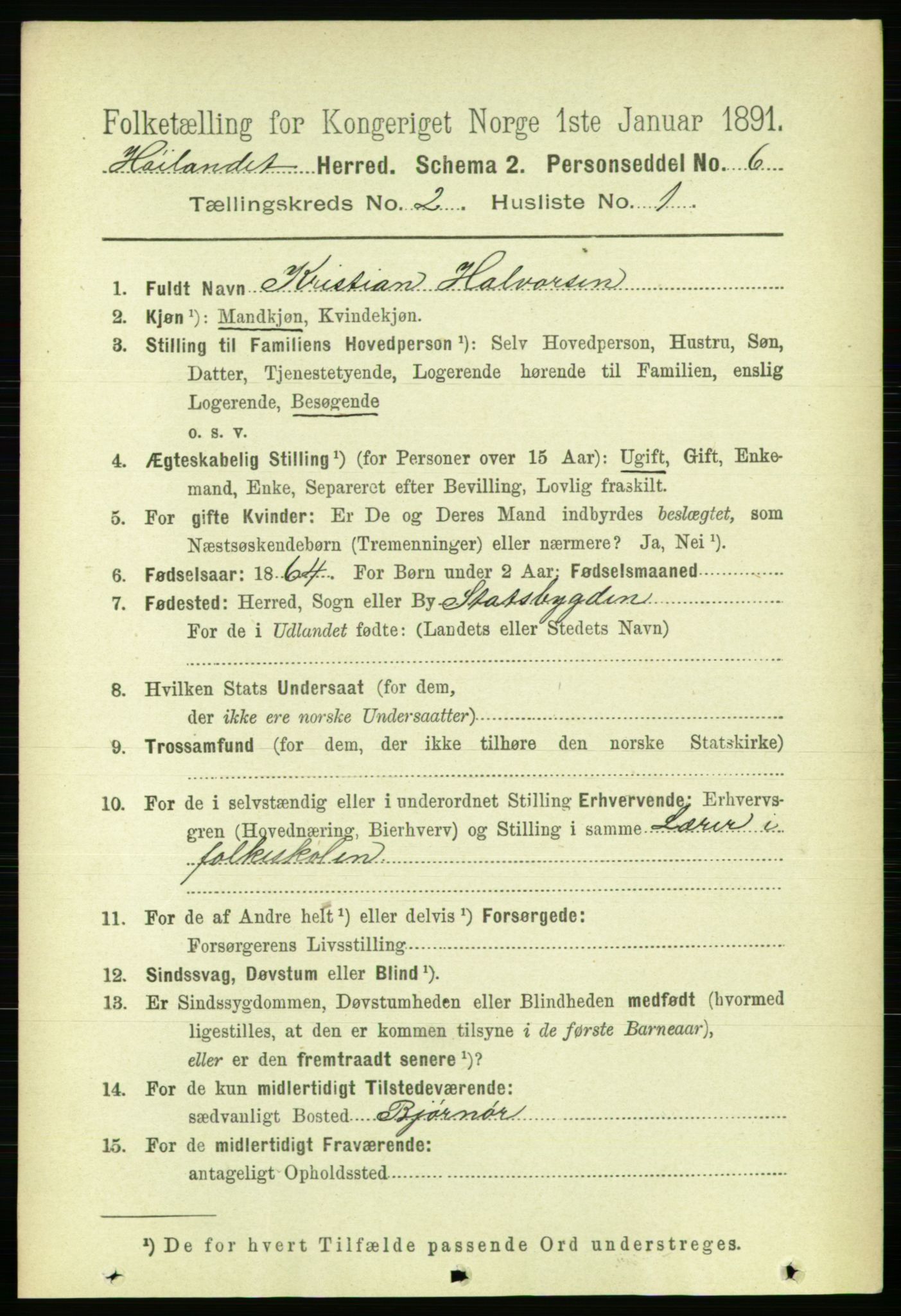 RA, 1891 census for 1651 Hølonda, 1891, p. 831