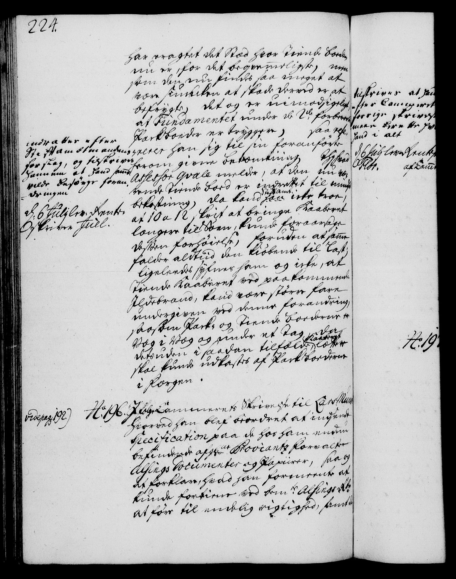 Rentekammeret, Kammerkanselliet, AV/RA-EA-3111/G/Gh/Gha/L0016: Norsk ekstraktmemorialprotokoll (merket RK 53.61), 1734-1735, p. 224